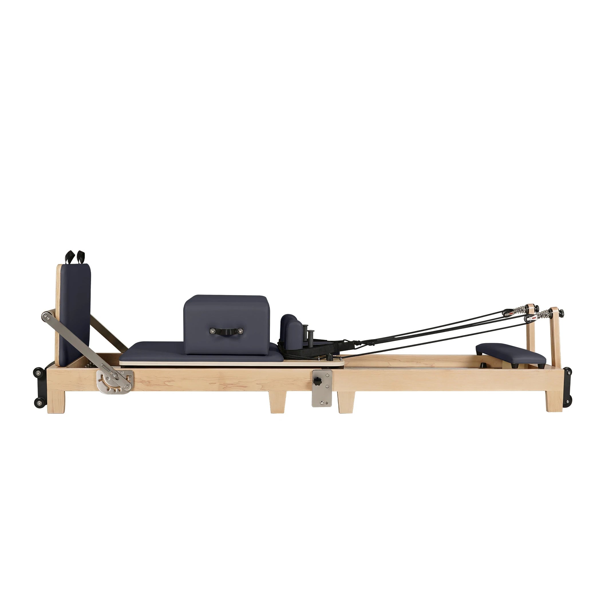 Foldable Maple Wood Pilates Reformer Gray