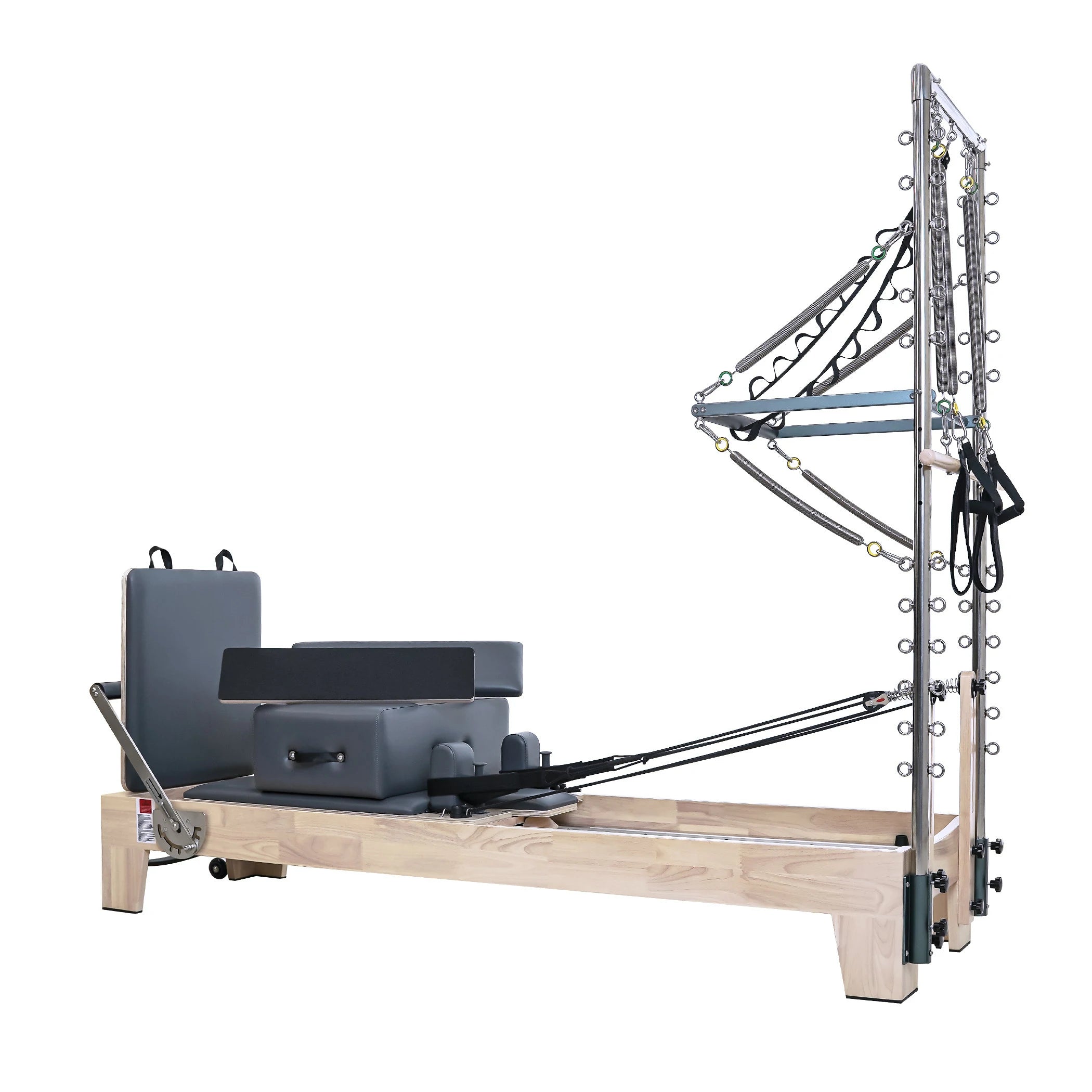 Pilates Reformer With Tower Gray