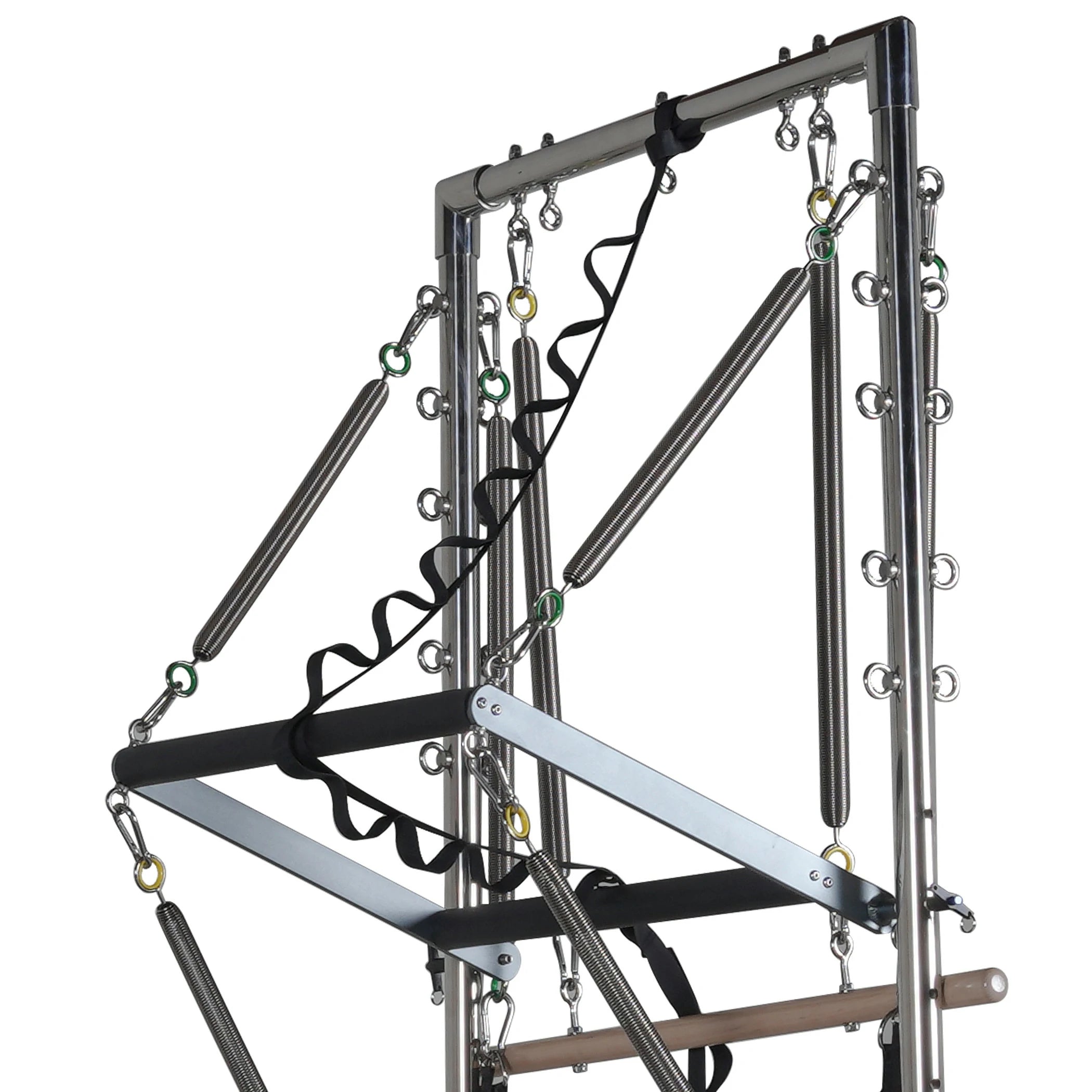 Reformeur Pilates en aluminium avec tour gris