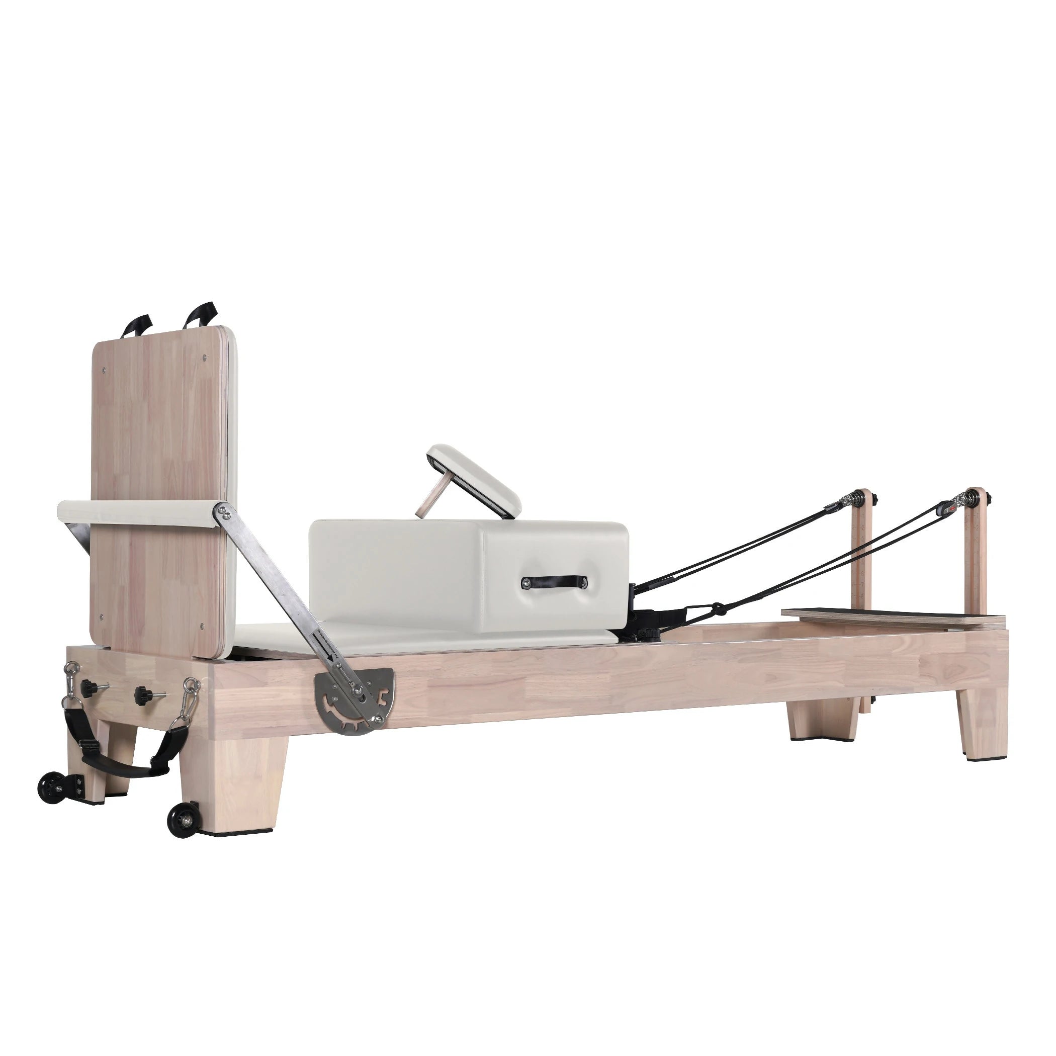 Reformer de Pilates Classique en Bois Blanc