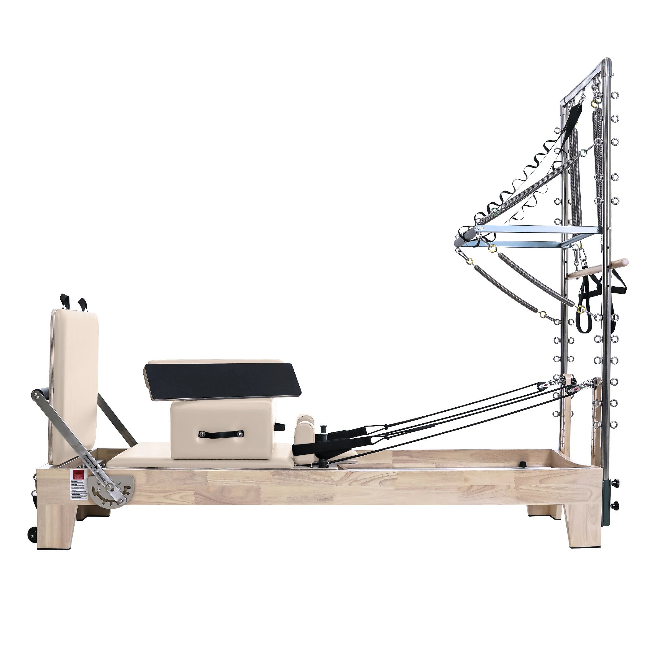 Pilates Reformer With Tower Cream White