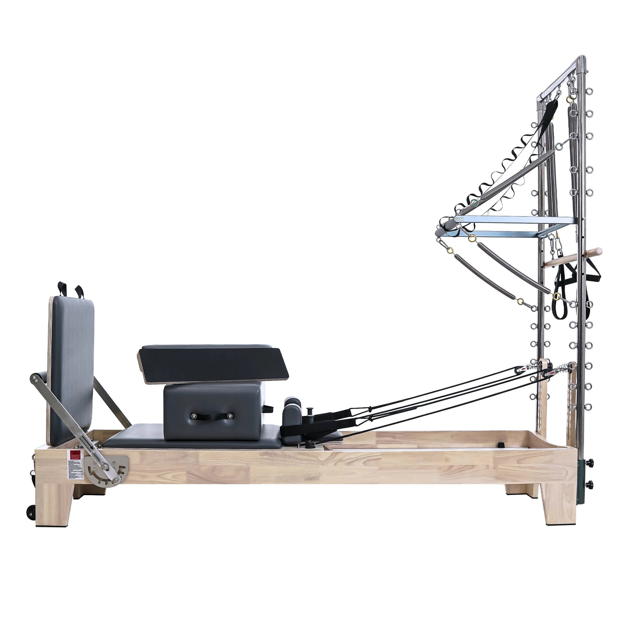 Pilates Reformer With Tower Gray