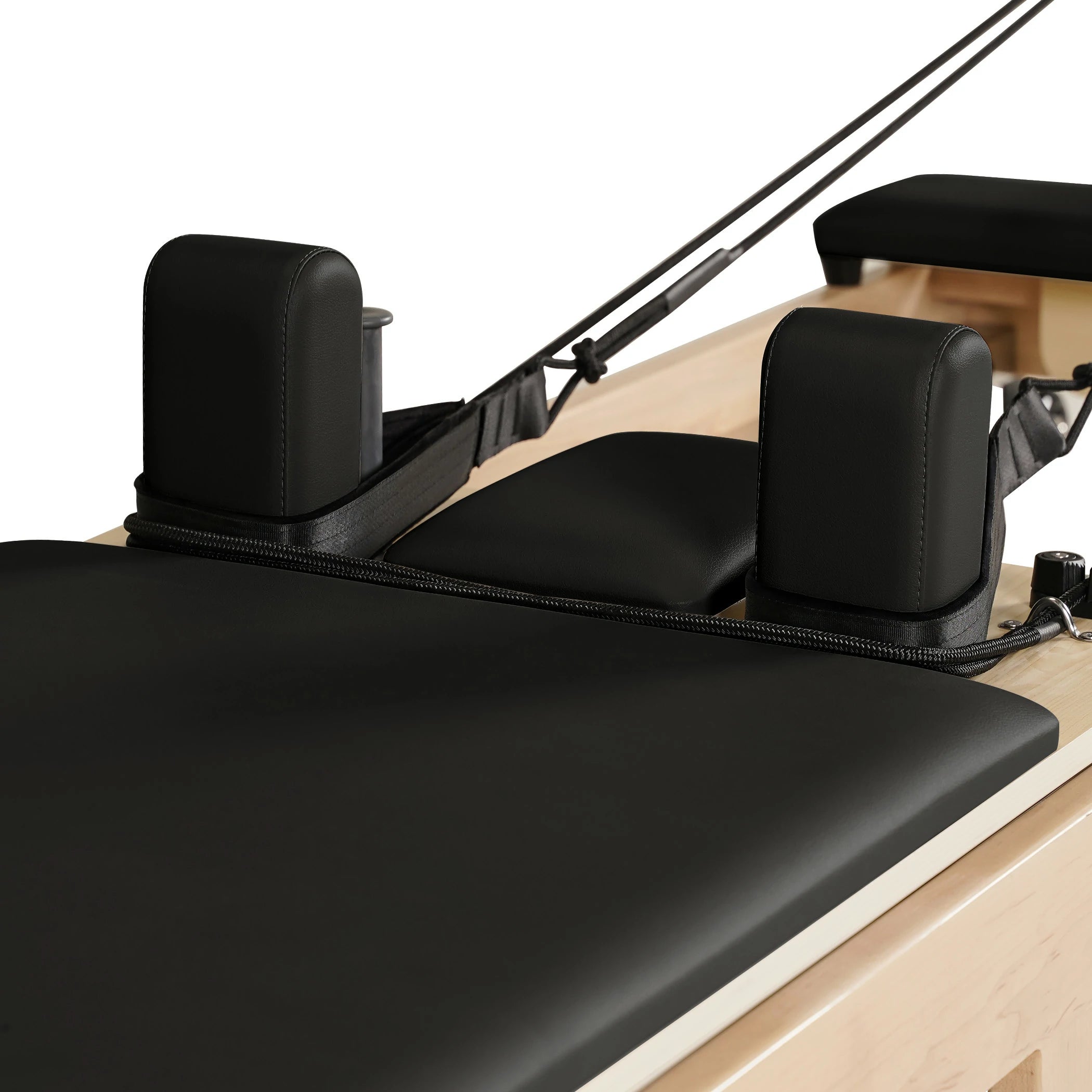 Reformeur de Pilates pliable en bois d'érable noir