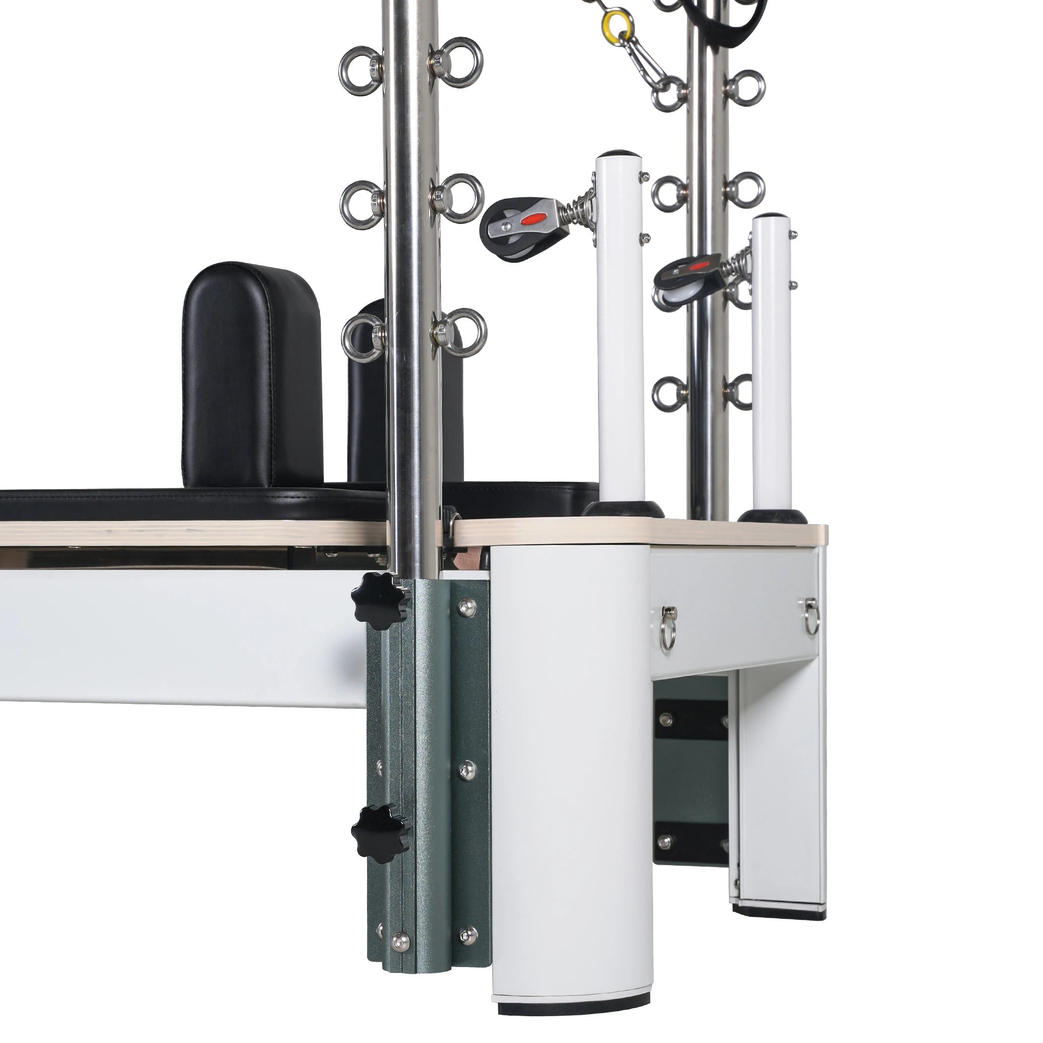 Aluminum Pilates Reformer with Tower Black