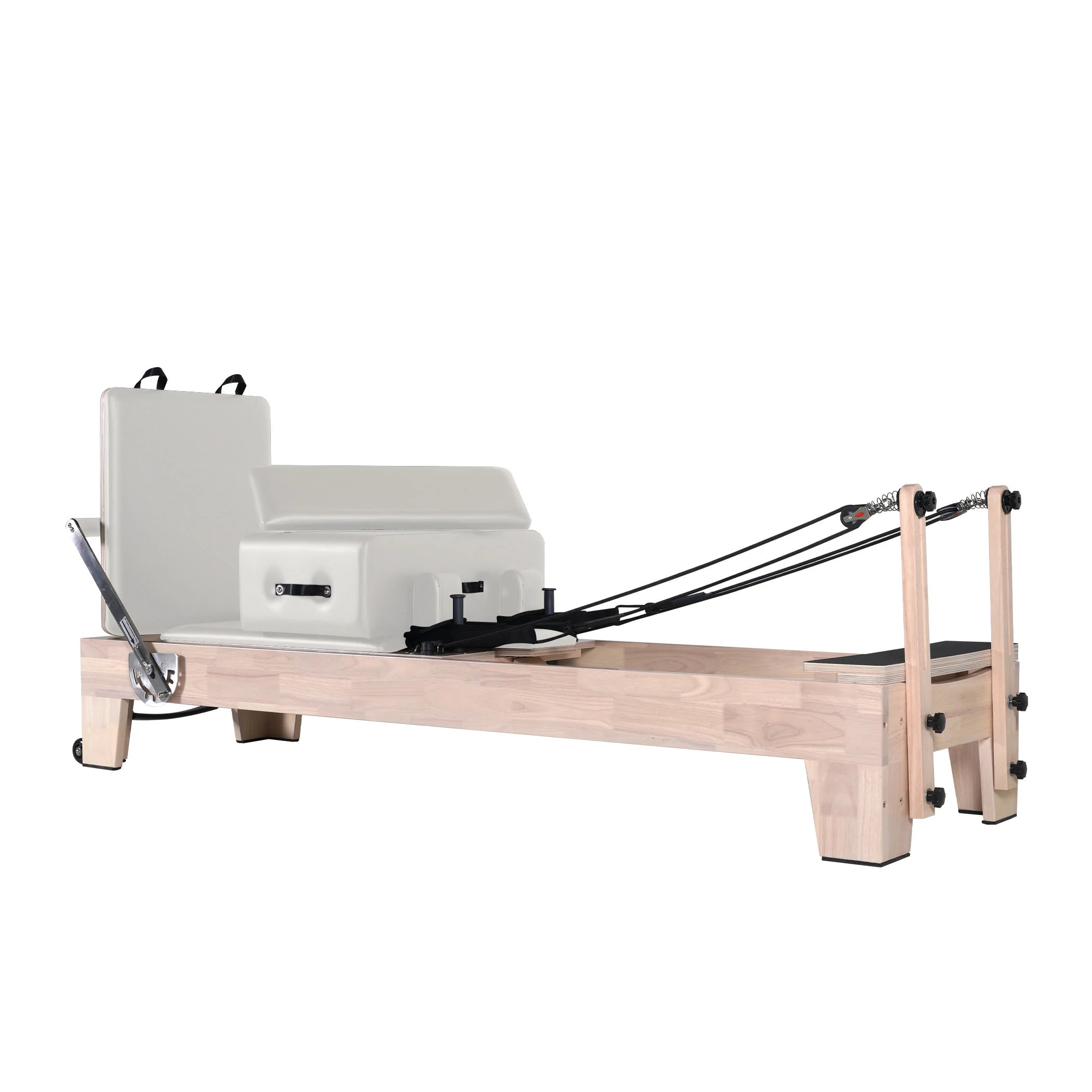 Classic Pilates Wood Reformer White