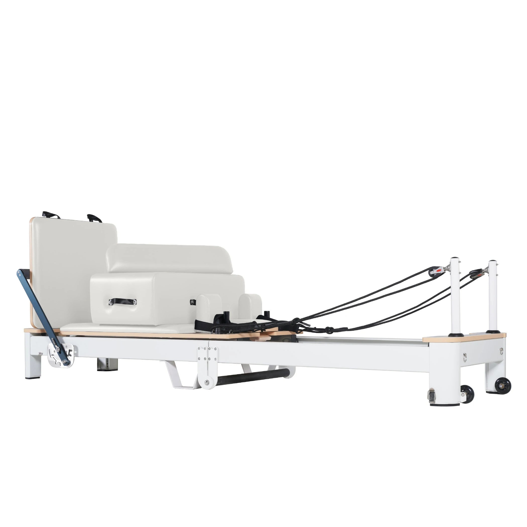 Folding Pilates Aluminum Alloy Reformer White