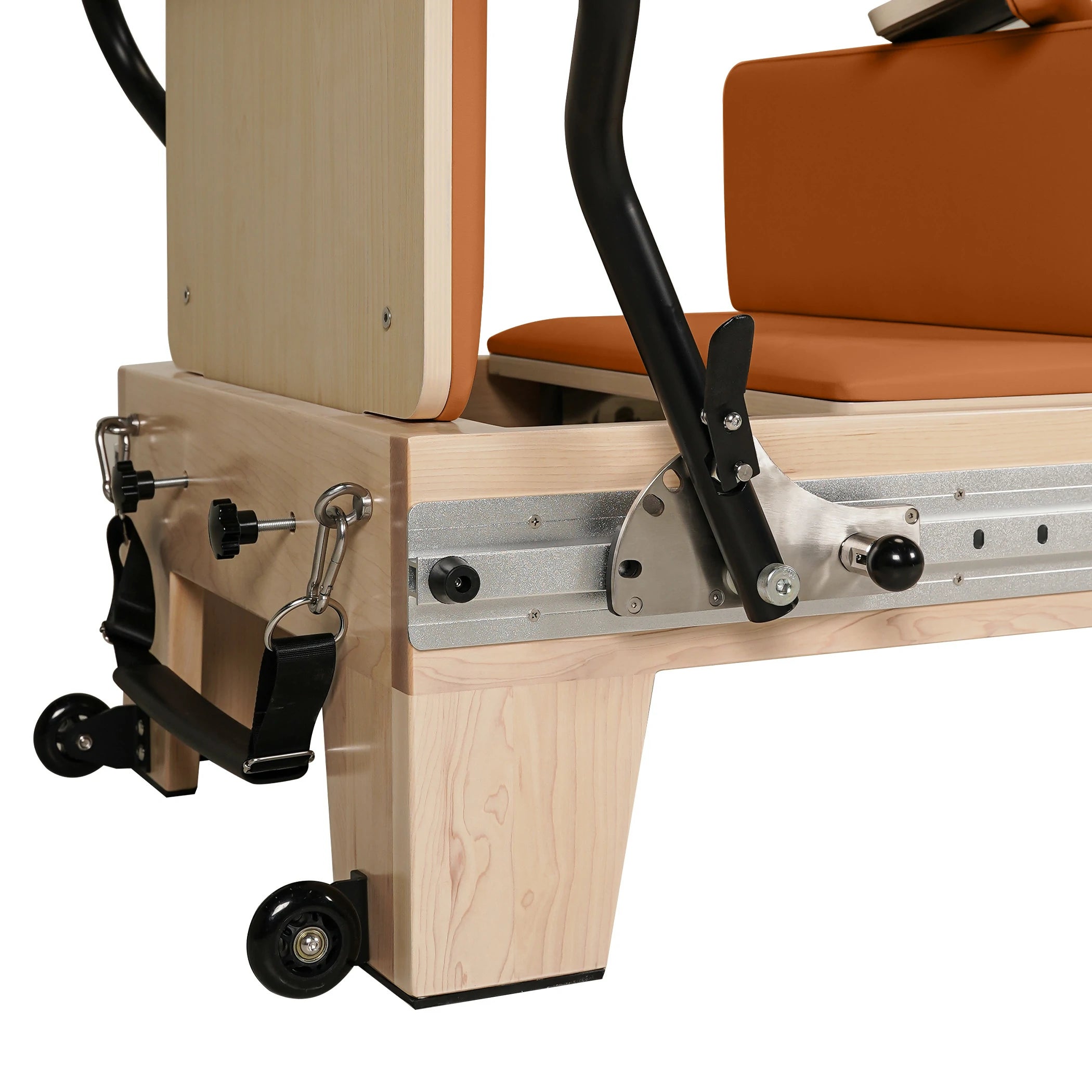 Maple Full Track Split Glide Pilates Reformer Orange