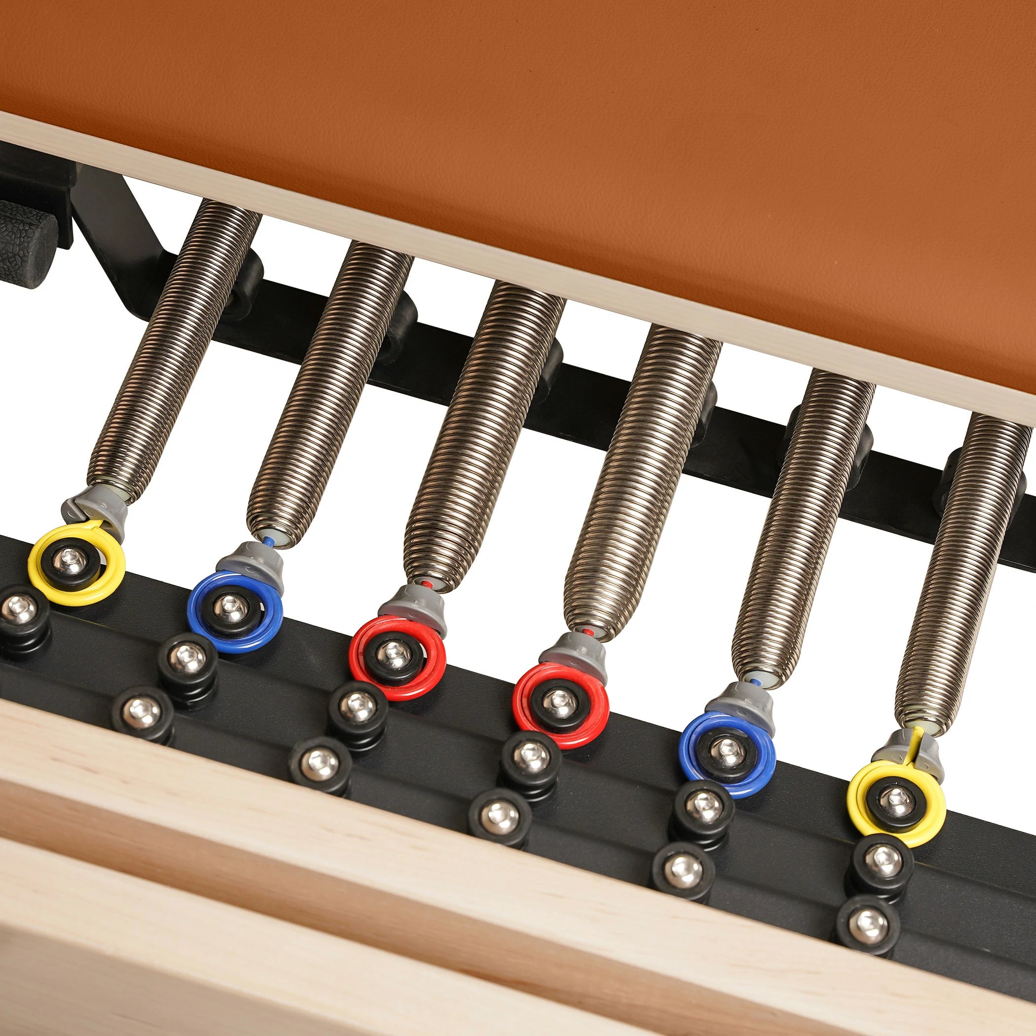 Maple Full Track Split Glide Pilates Reformer Orange