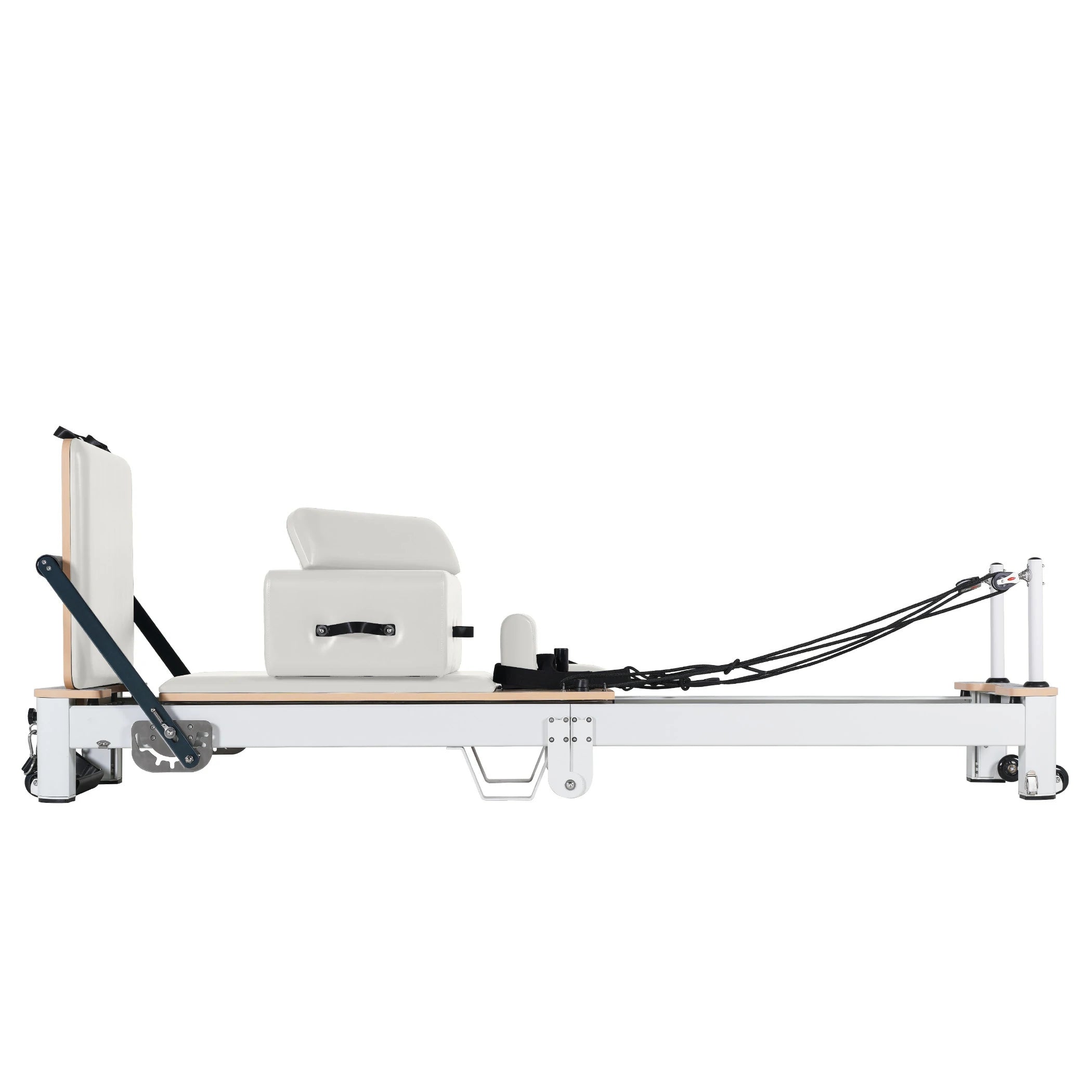 Folding Pilates Aluminum Alloy Reformer White