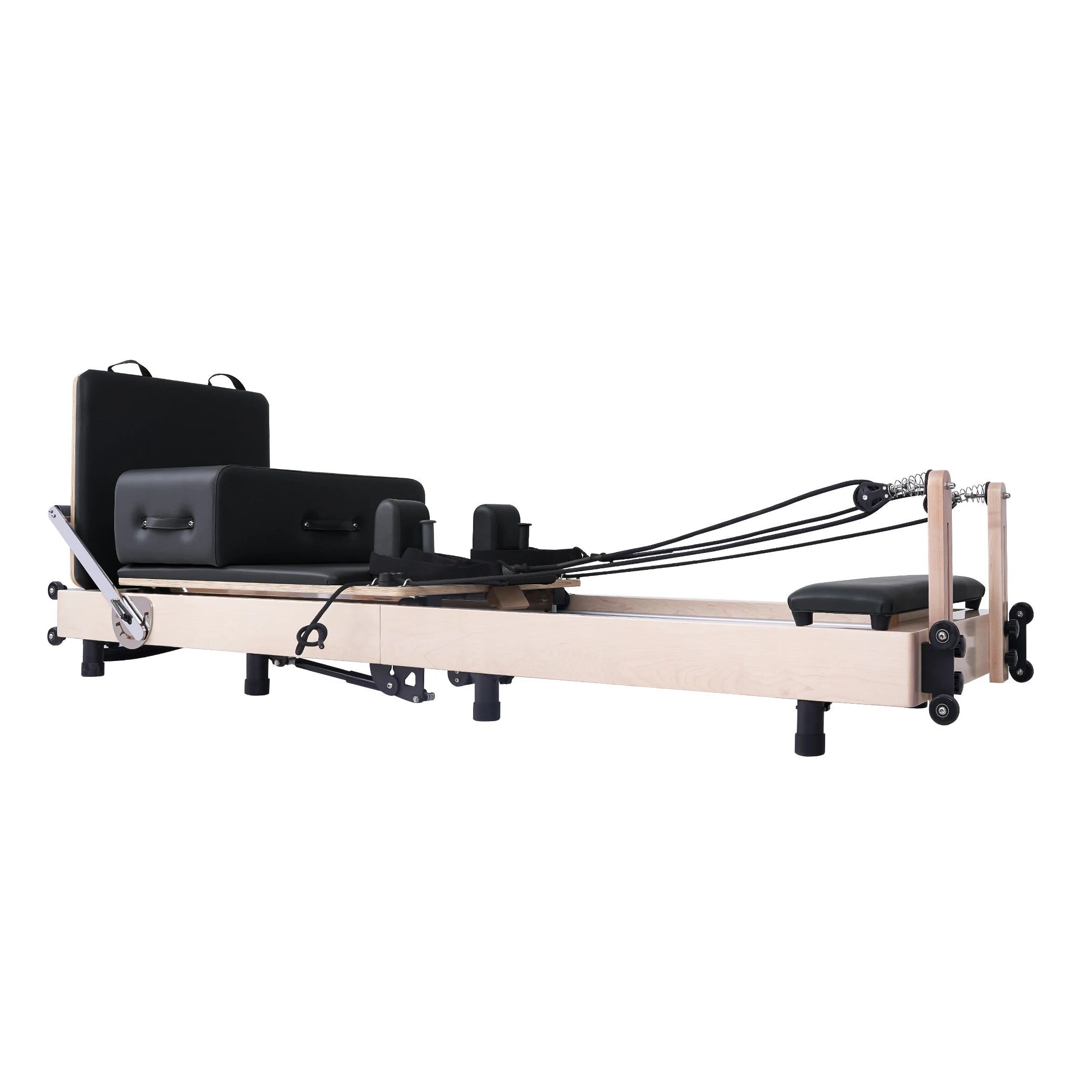 Foldable Maple Pilates Reformer Black