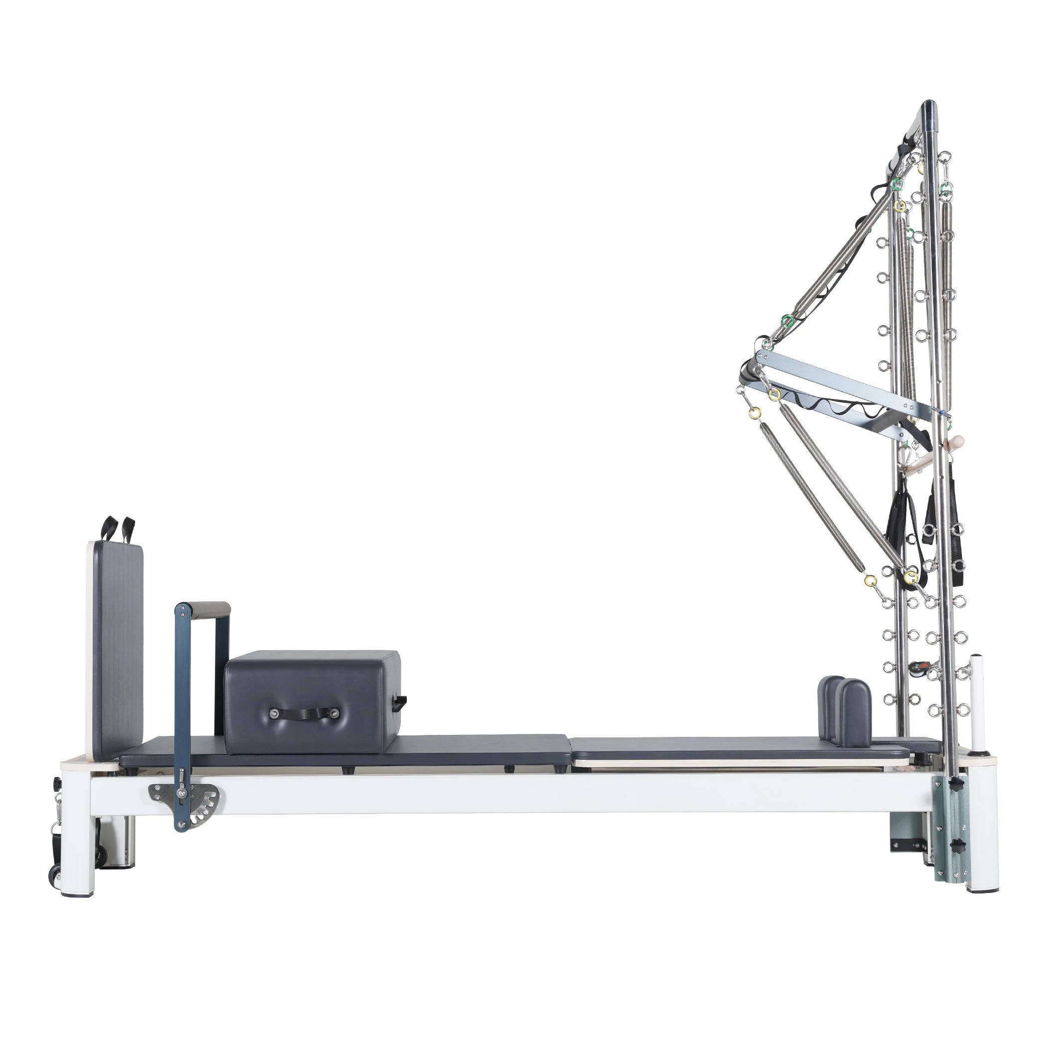 Aluminum Pilates Reformer with Tower Grey