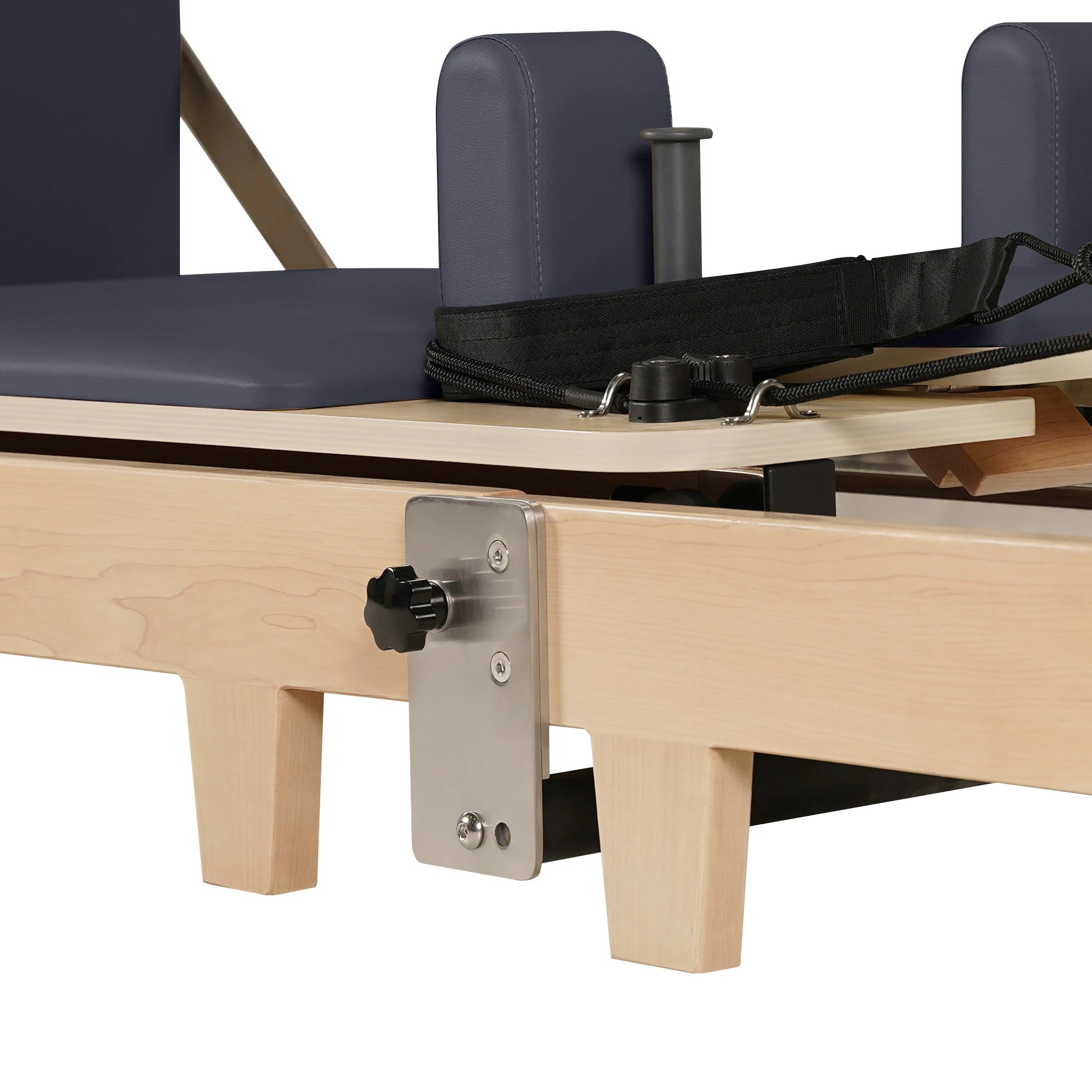 Foldable Maple Wood Pilates Reformer Gray