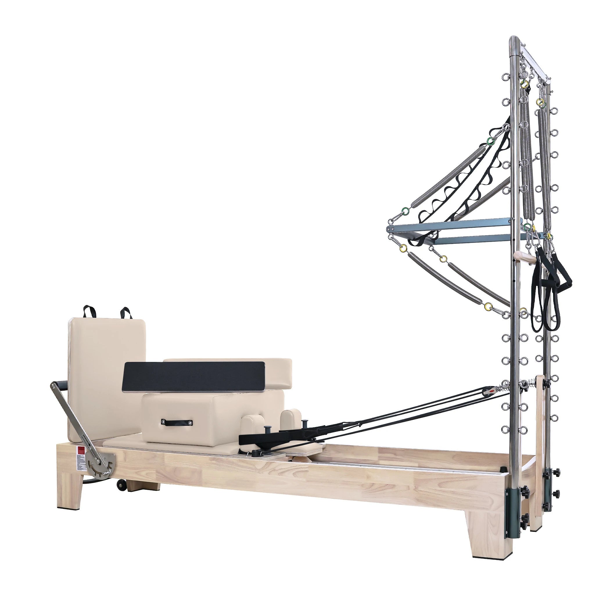 Pilates Reformer With Tower Cream White