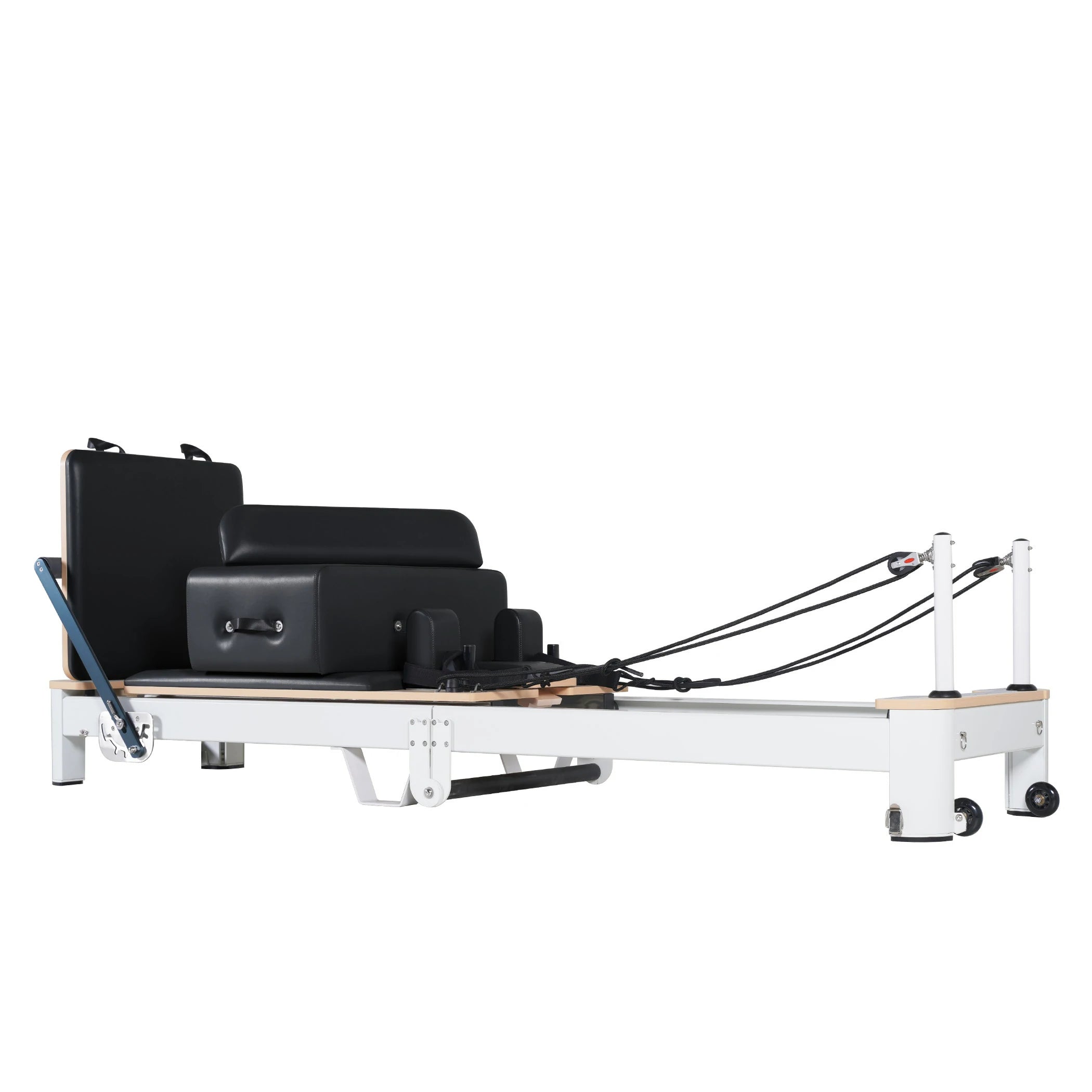Folding Pilates Aluminum Alloy Reformer Black