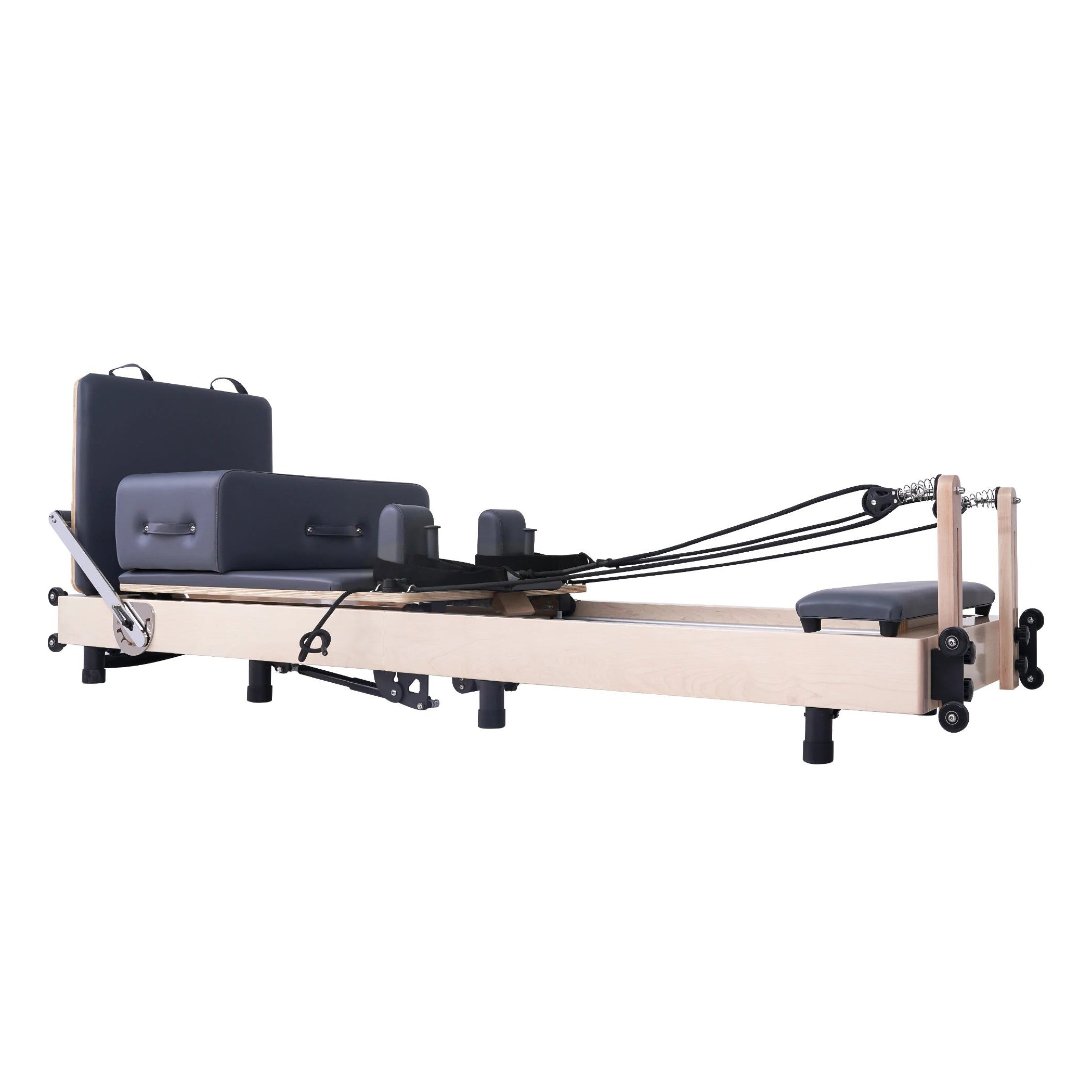 Foldable Maple Pilates Reformer Gray