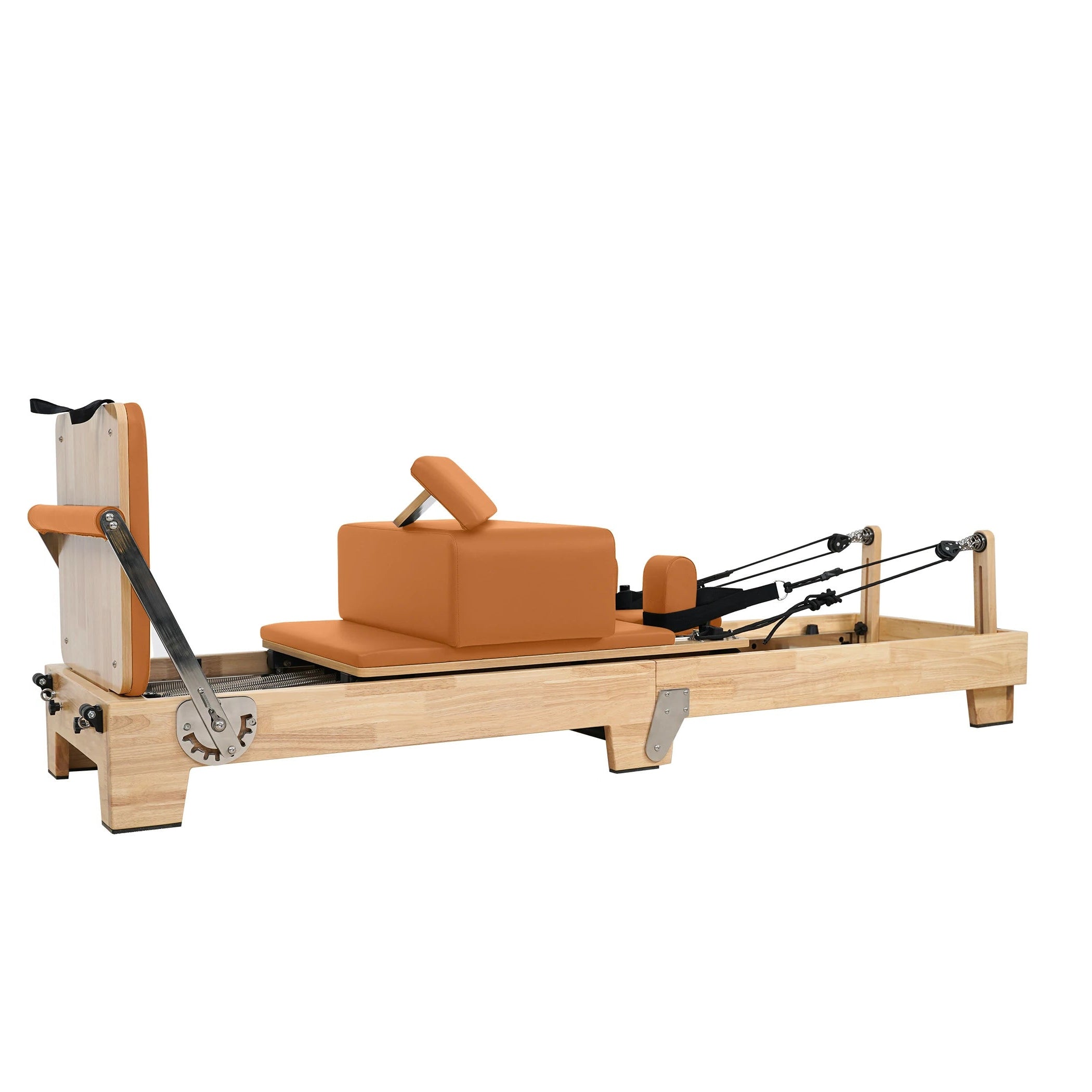 Oak Folding Classic Pilates Reformer – Orange