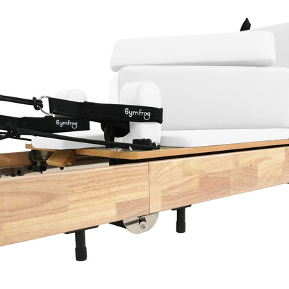Foldable Pilates Reformer –  White