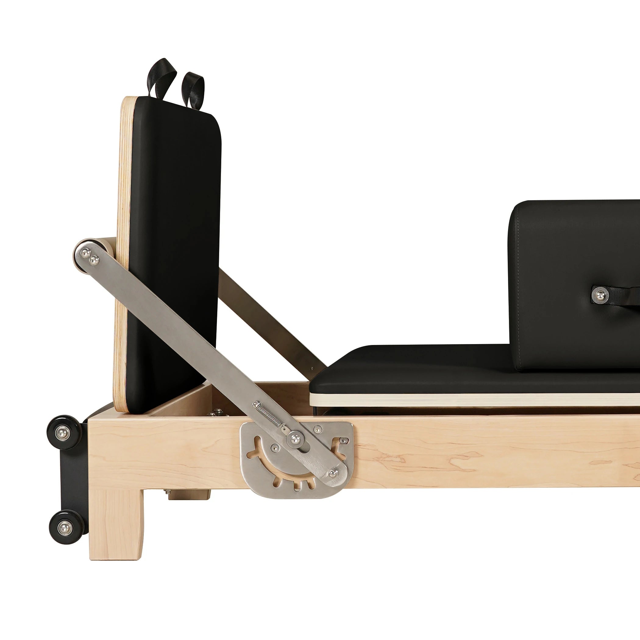 Reformeur de Pilates pliable en bois d'érable noir
