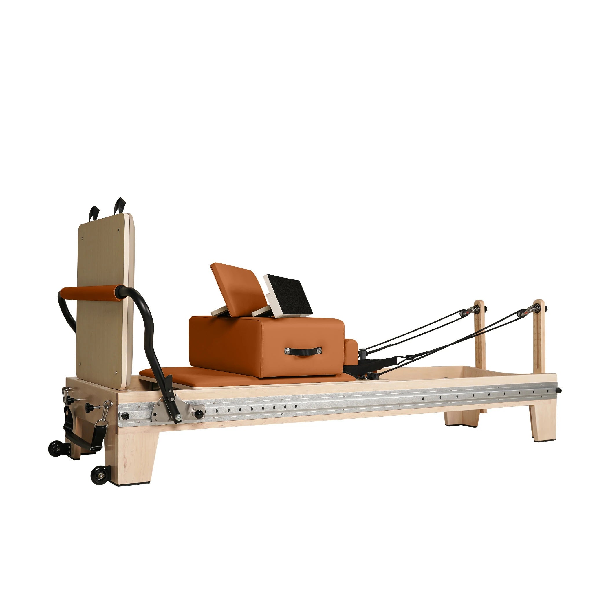 Maple  Full Track Split Glide Pilates Reformer Orange