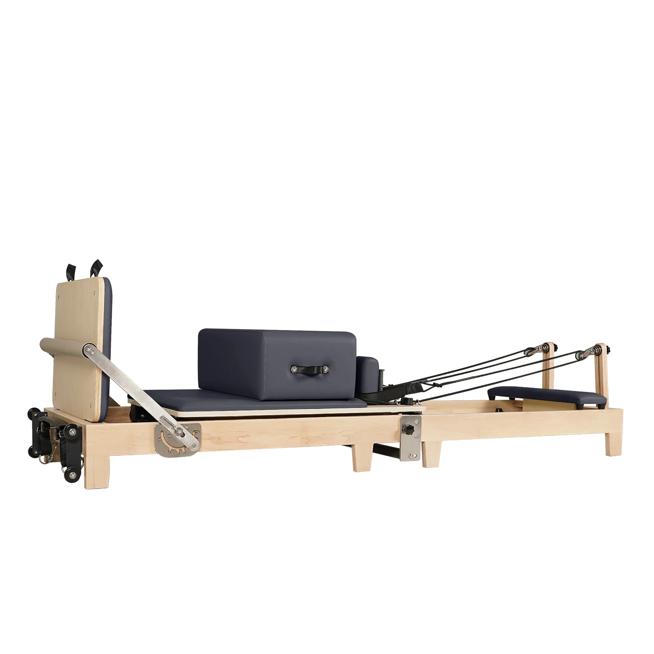 Foldable Maple Wood Pilates Reformer Gray