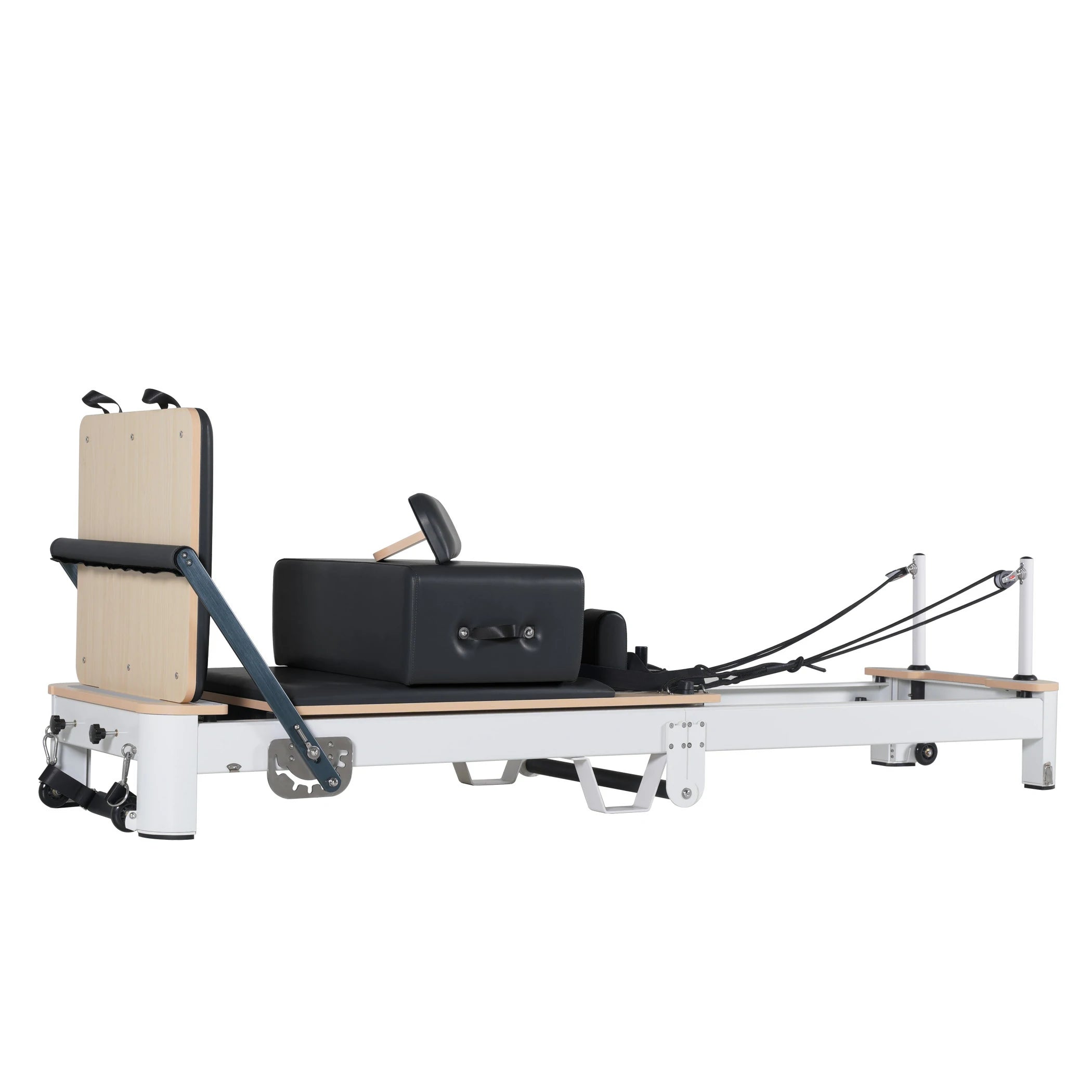 Folding Pilates Aluminum Alloy Reformer Black