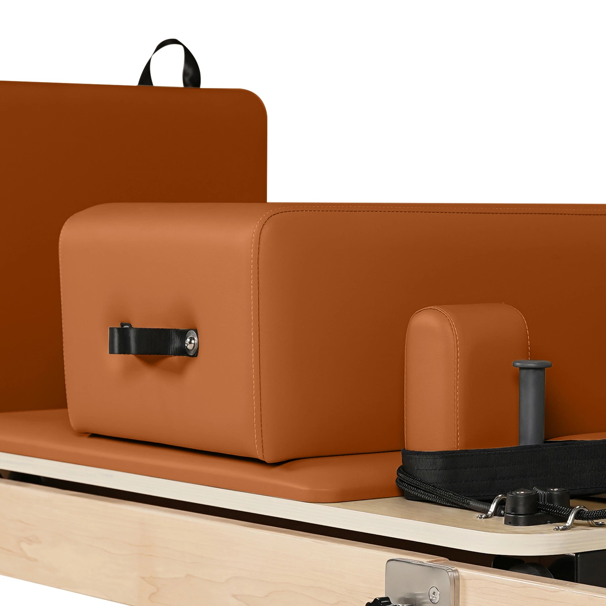 Foldable Maple Wood Pilates Reformer Orange
