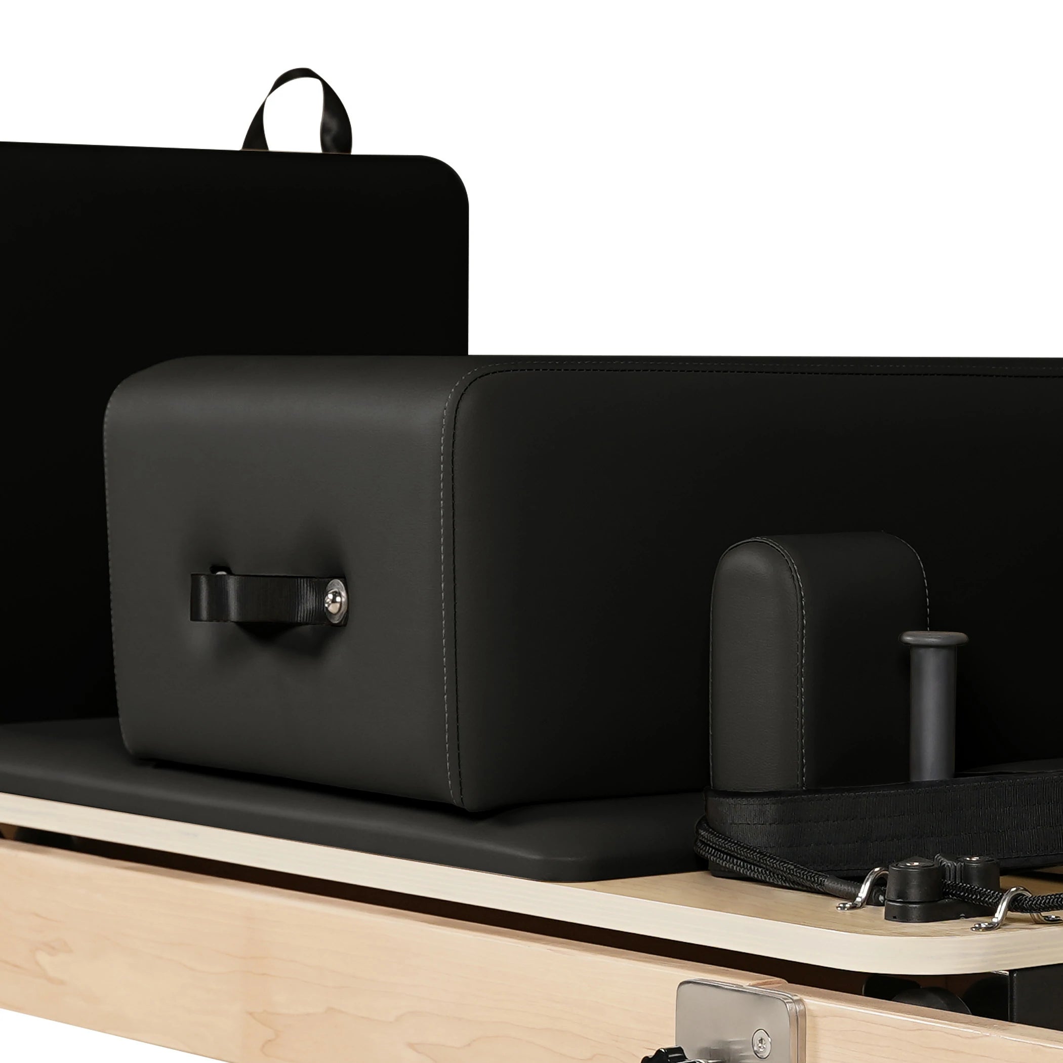 Reformeur de Pilates pliable en bois d'érable noir