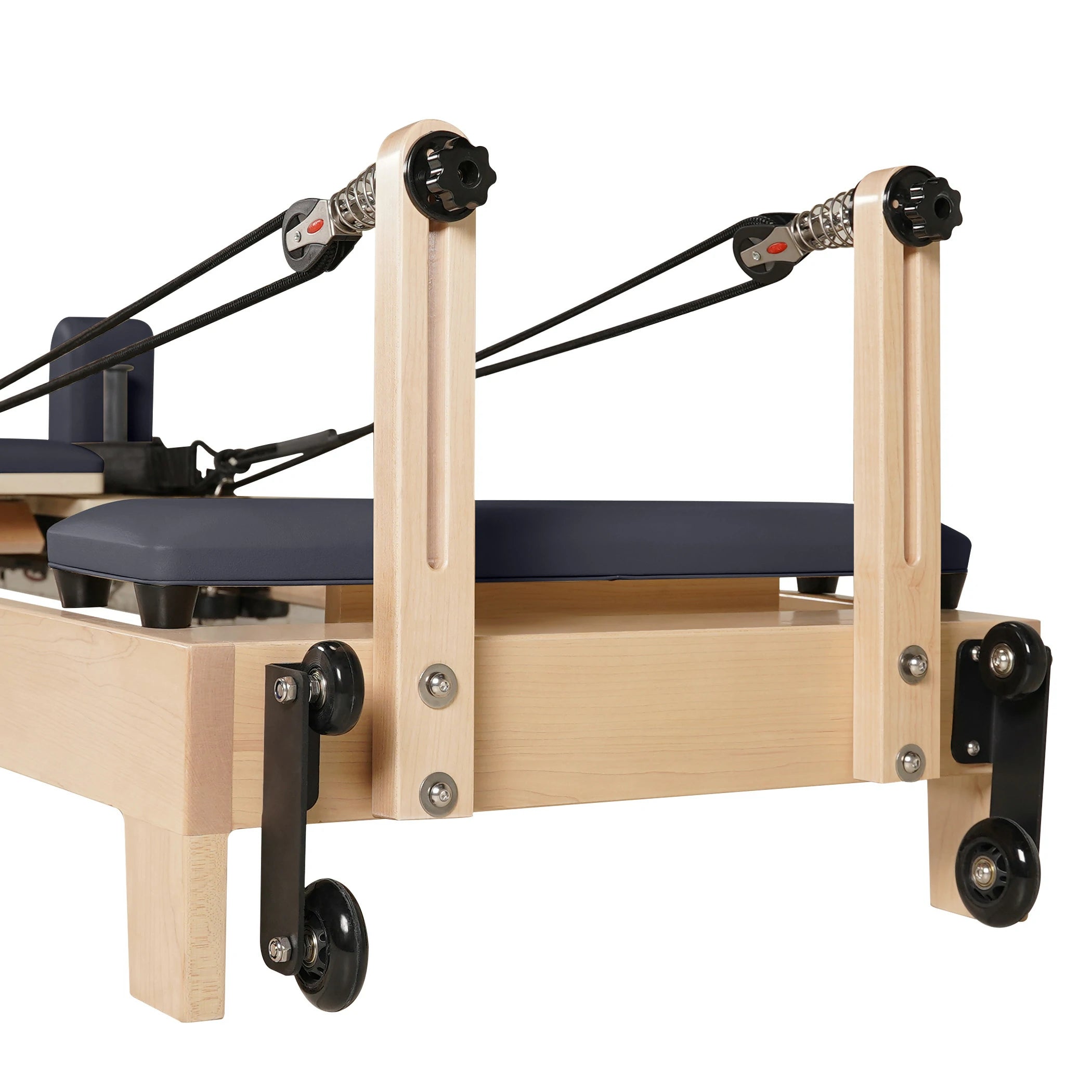 Foldable Maple Wood Pilates Reformer Gray