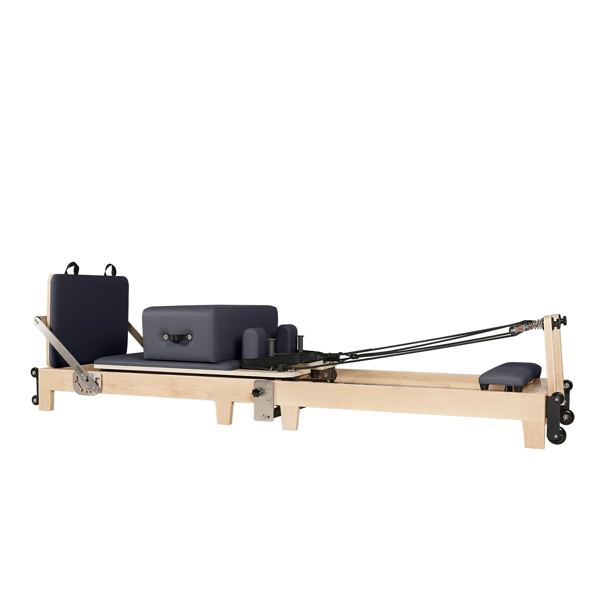 Foldable Maple Wood Pilates Reformer Gray