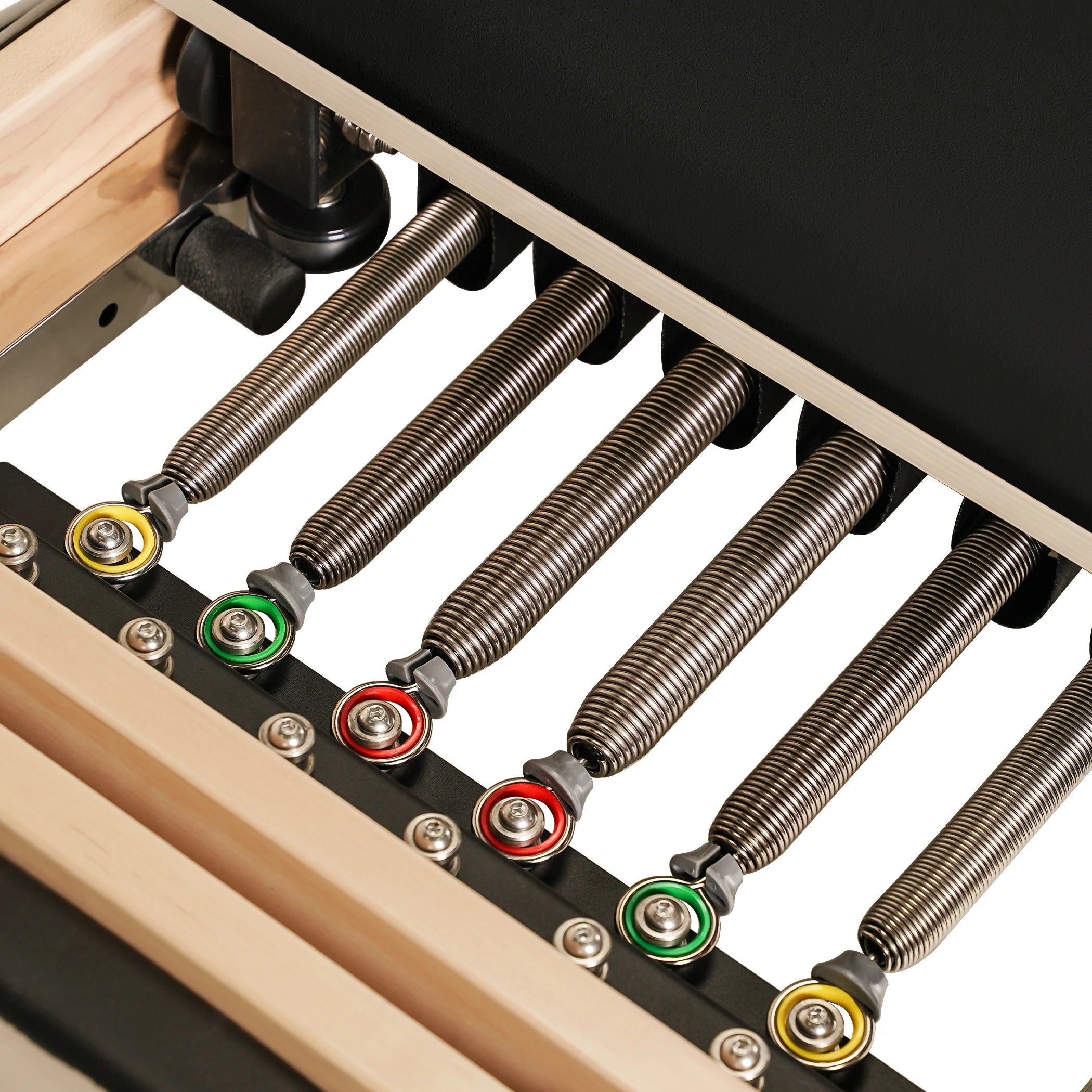 Reformeur de Pilates pliable en bois d'érable noir