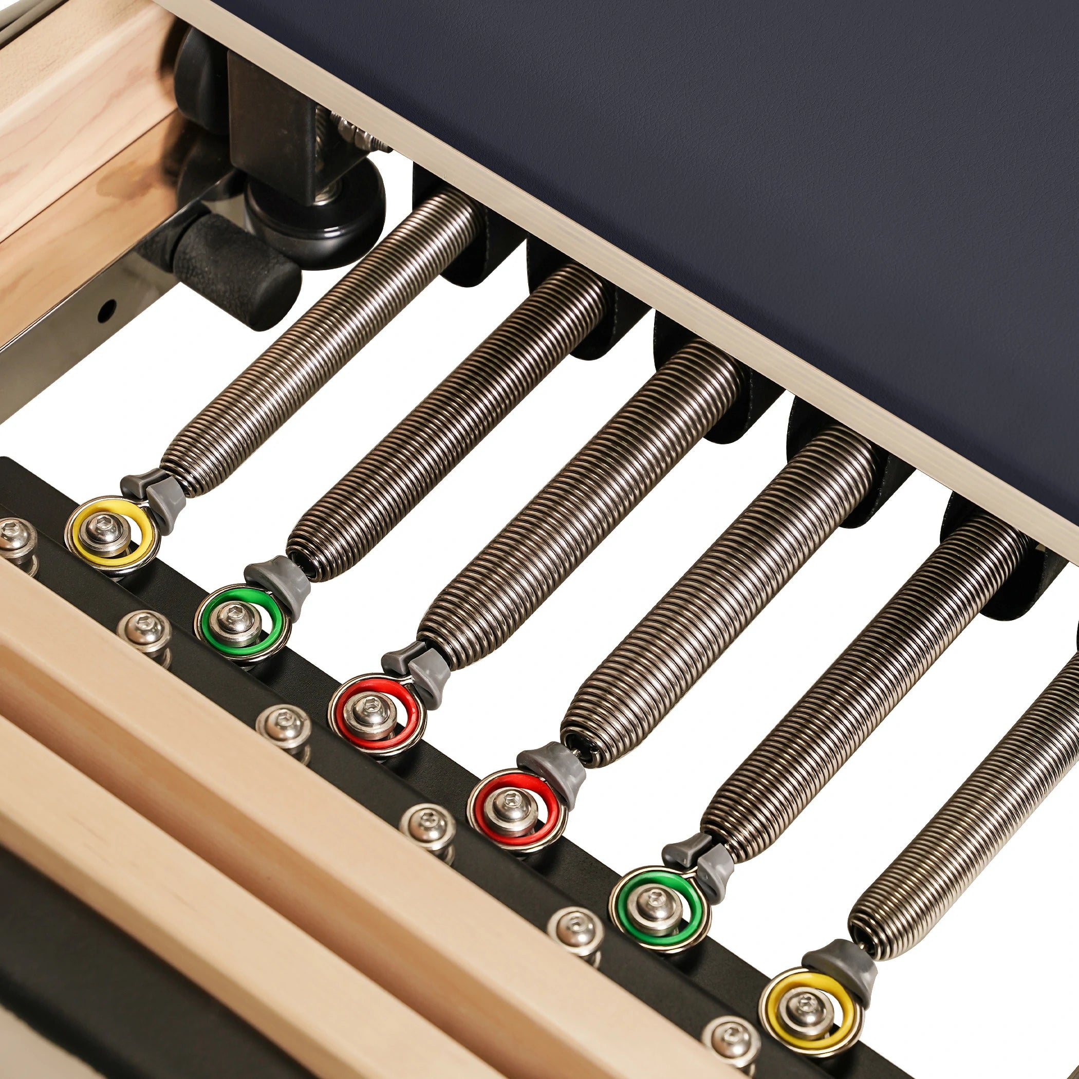 Foldable Maple Wood Pilates Reformer Gray