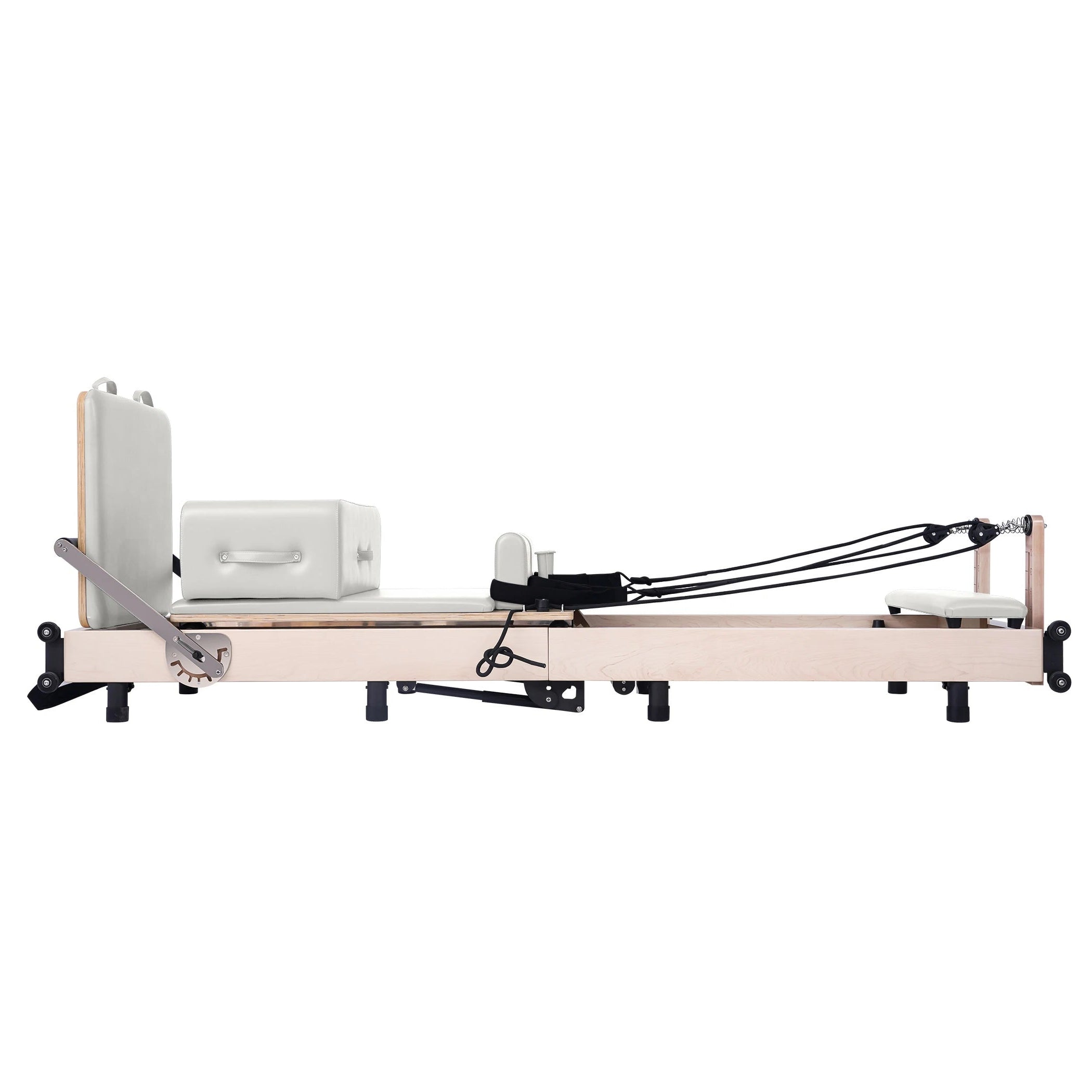 Foldable Maple Pilates Reformer White
