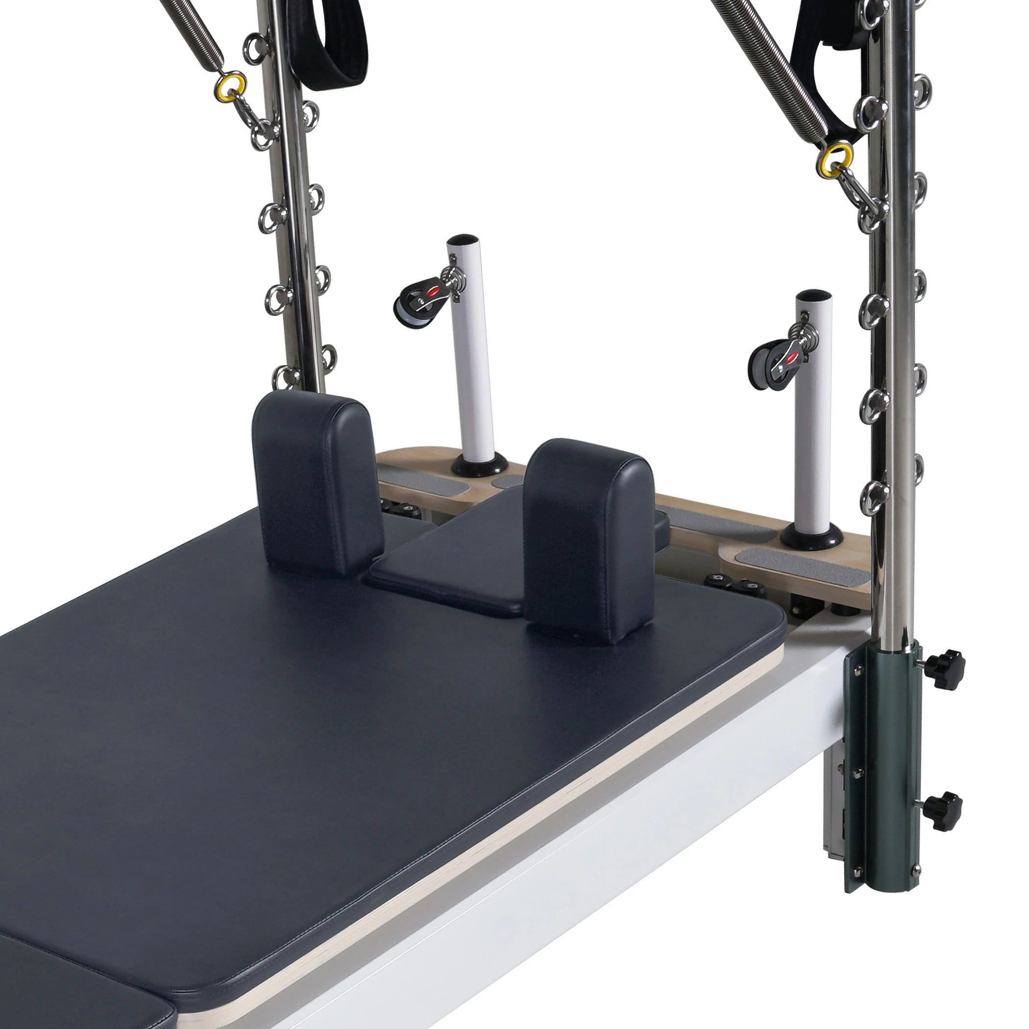 Reformeur Pilates en aluminium avec tour gris