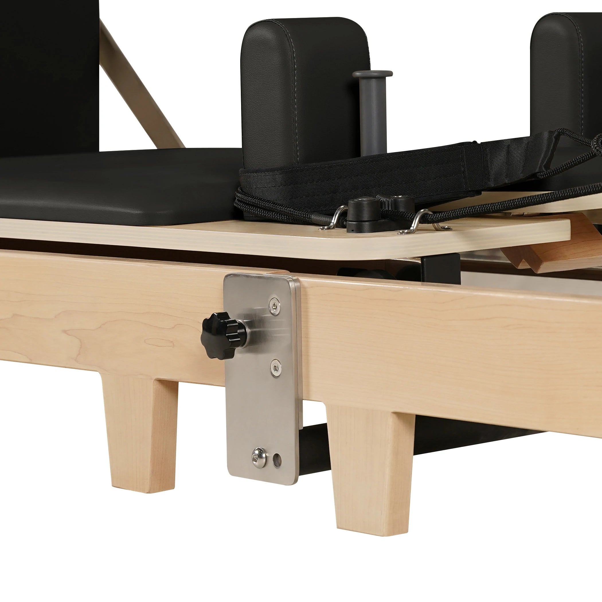 Reformeur de Pilates pliable en bois d'érable noir