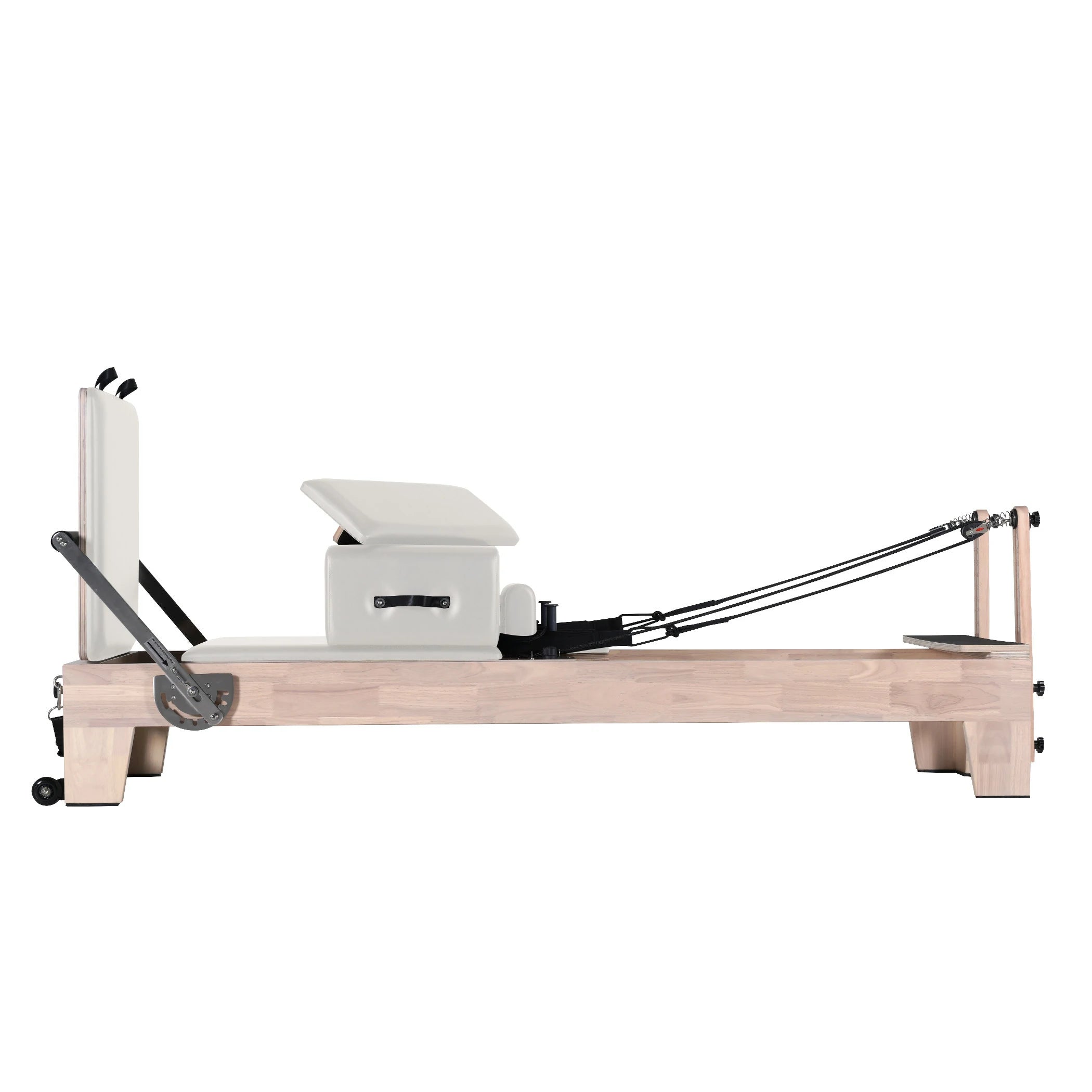 Classic Pilates Wood Reformer White