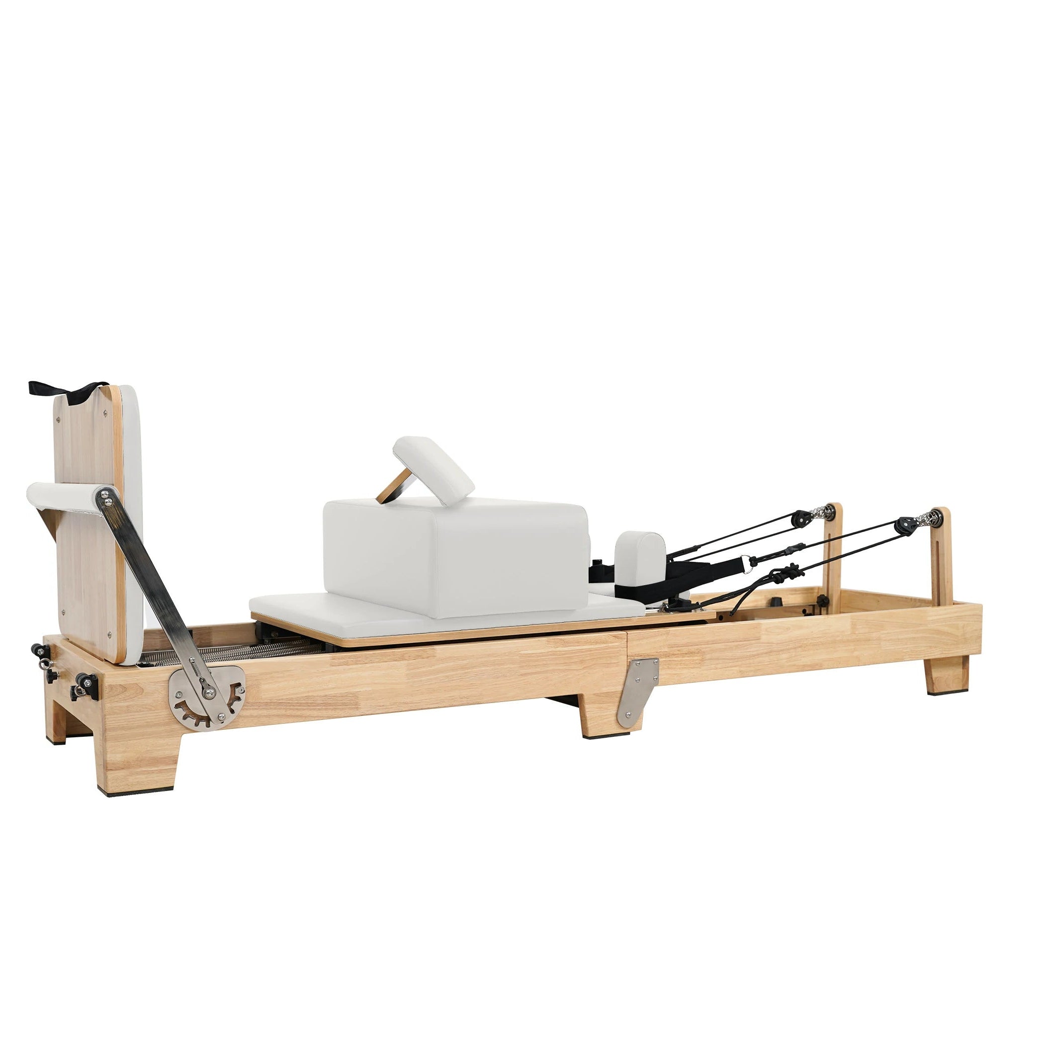Oak Folding Classic Pilates Reformer – White