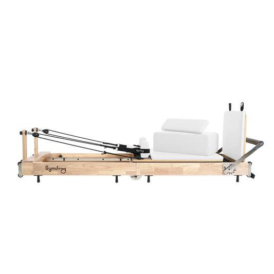 Foldable Pilates Reformer –  White