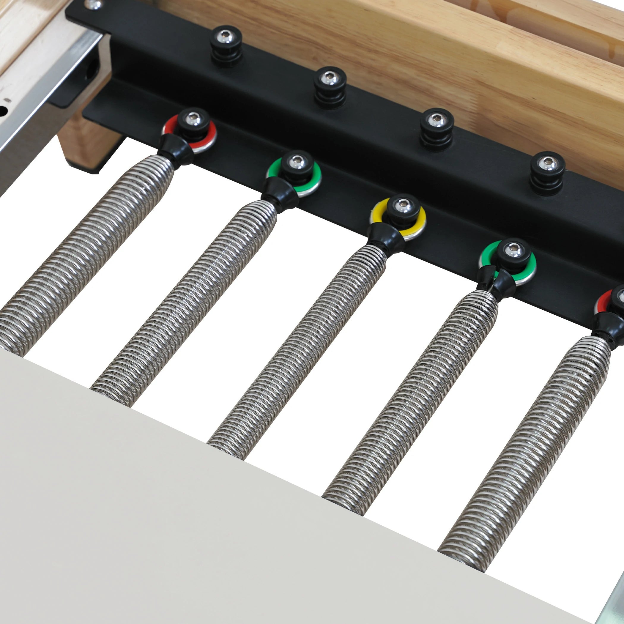 Oak Folding Classic Pilates Reformer – White