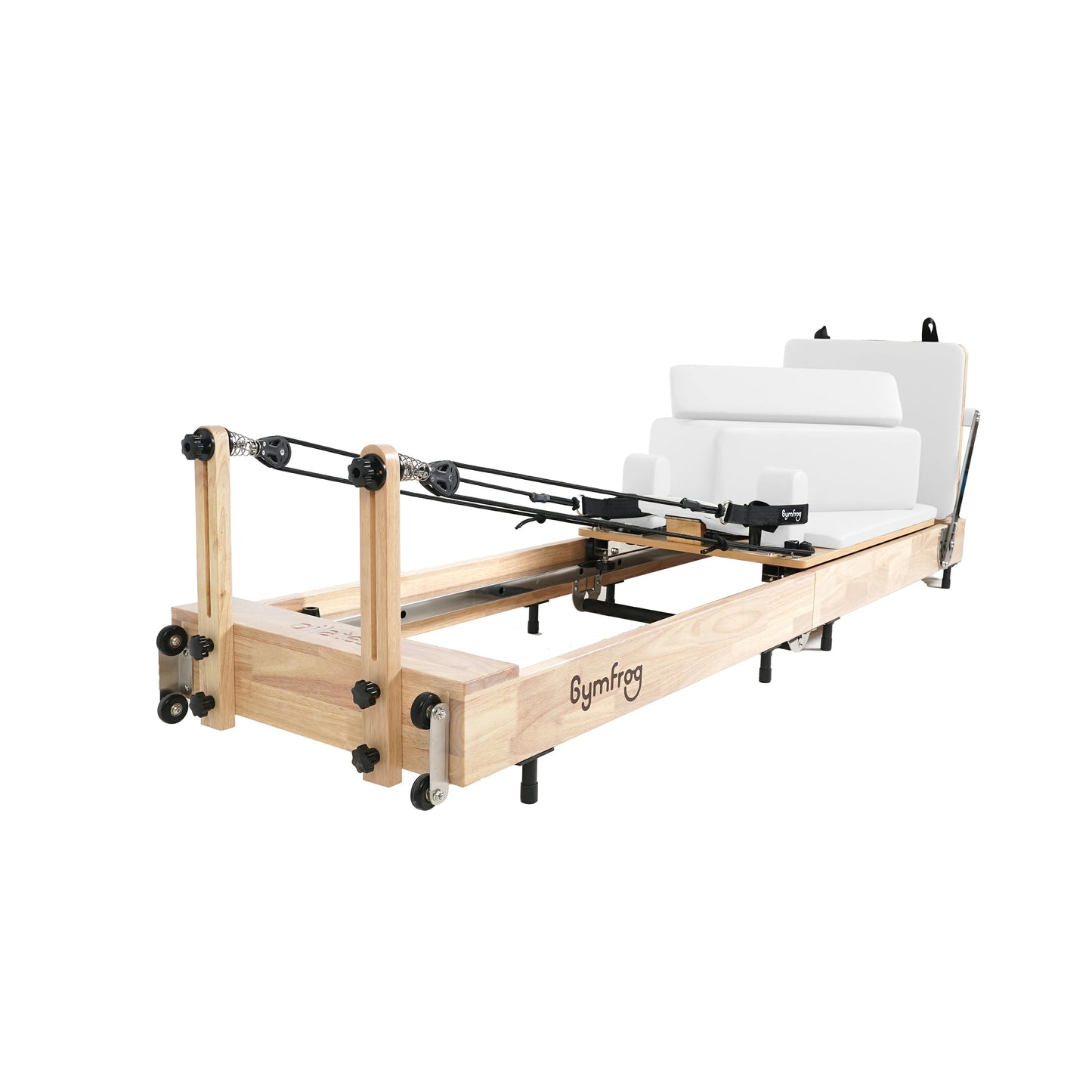 Foldable Pilates Reformer –  White