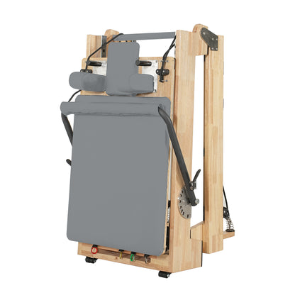 Wooden Folding Reformer Gray