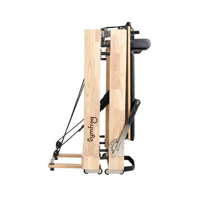 Foldable Pilates Reformer – Black