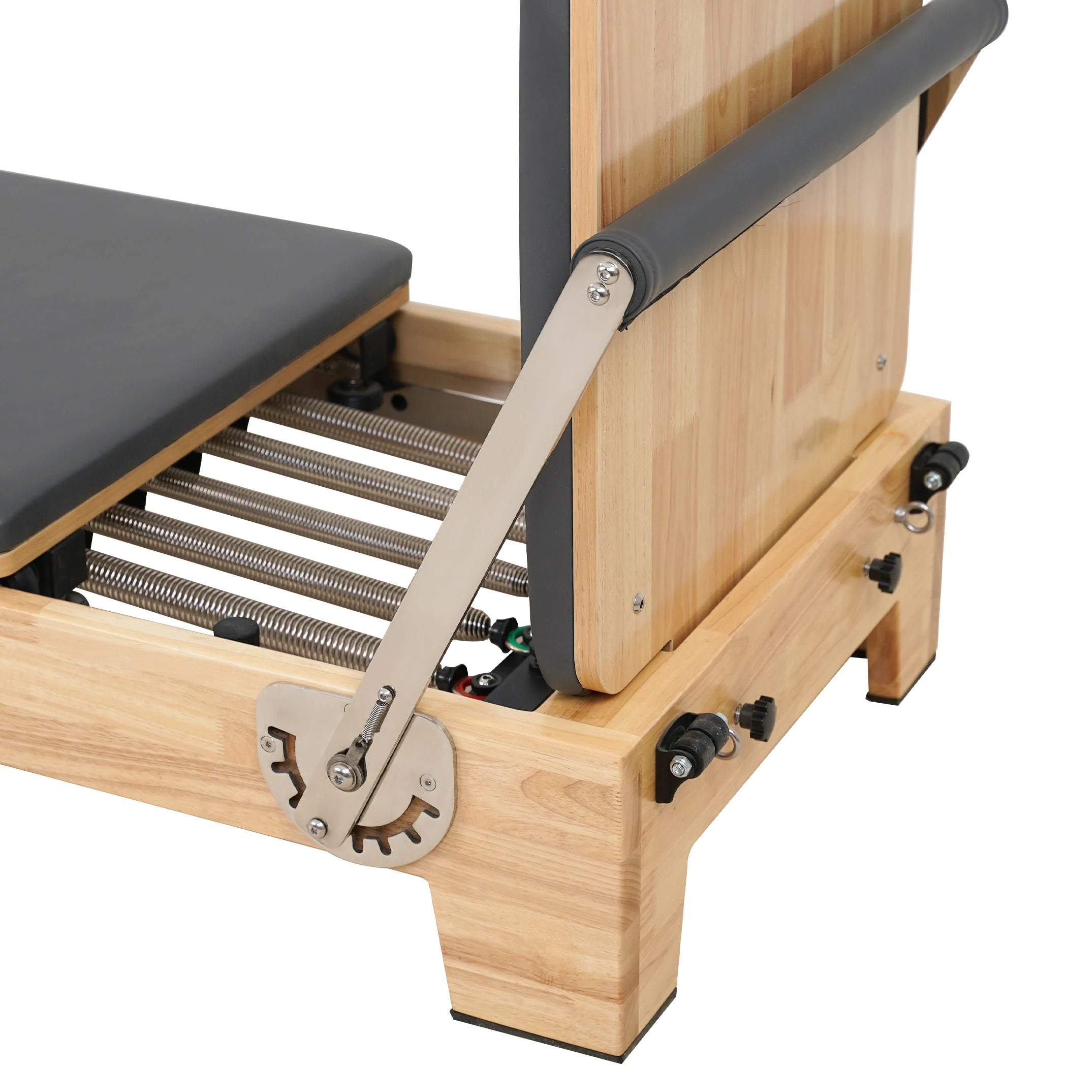 Oak Folding Classic Pilates Reformer – Grey