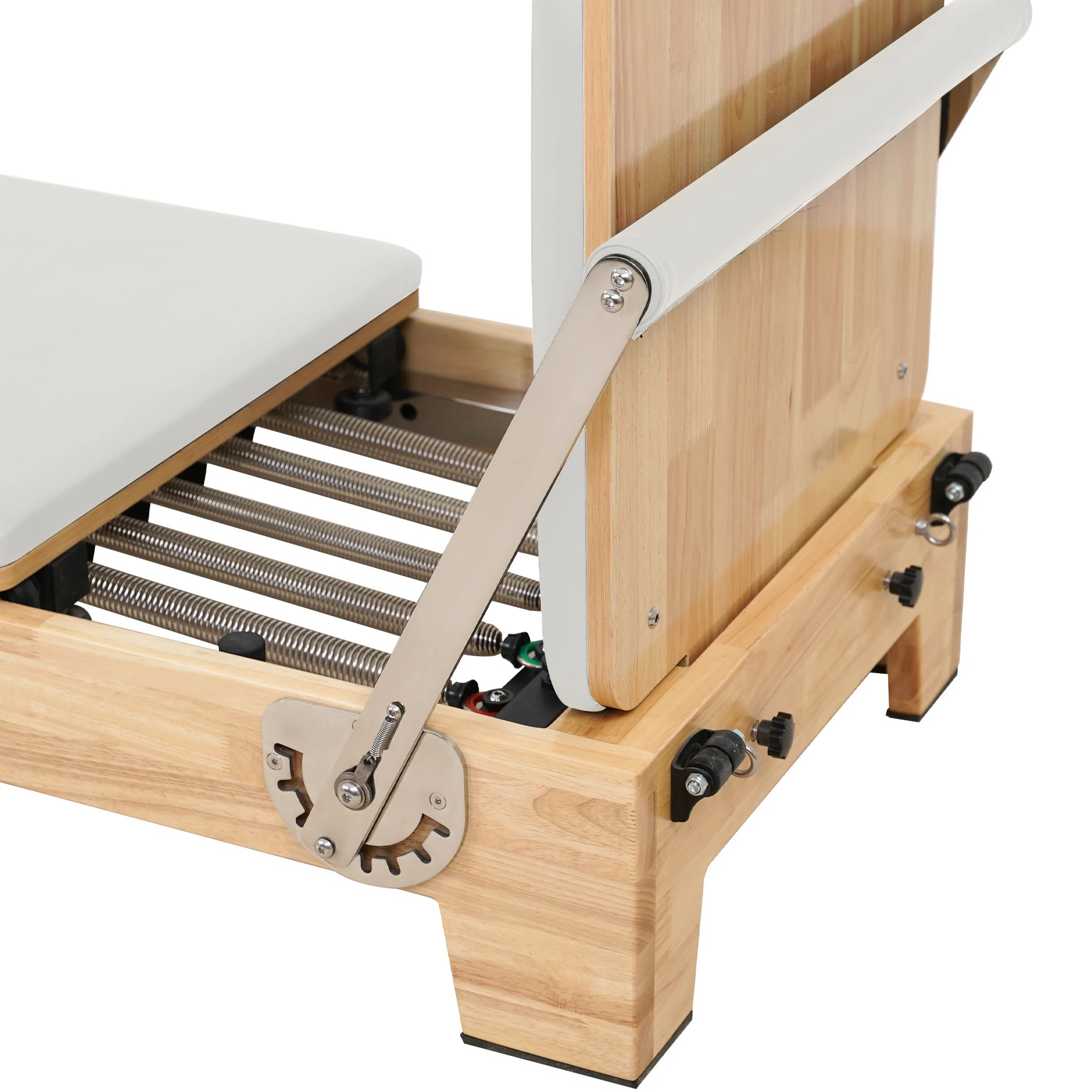 Oak Folding Classic Pilates Reformer – White