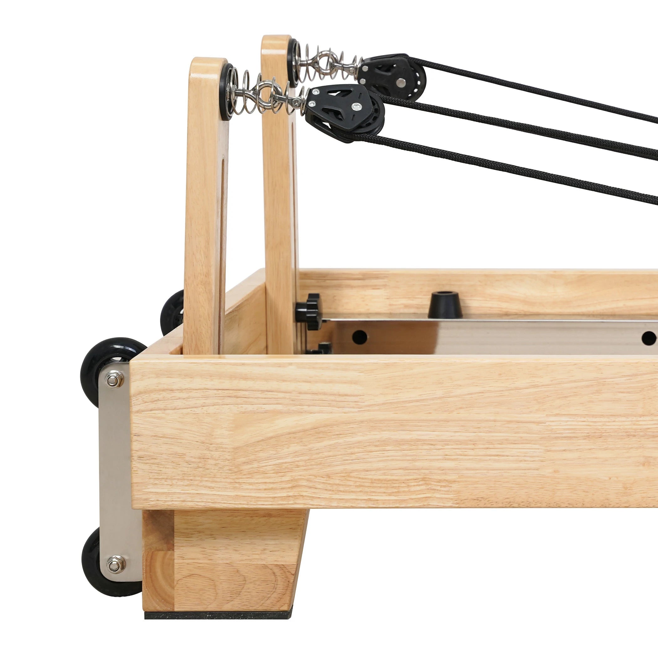 Oak Folding Classic Pilates Reformer – White